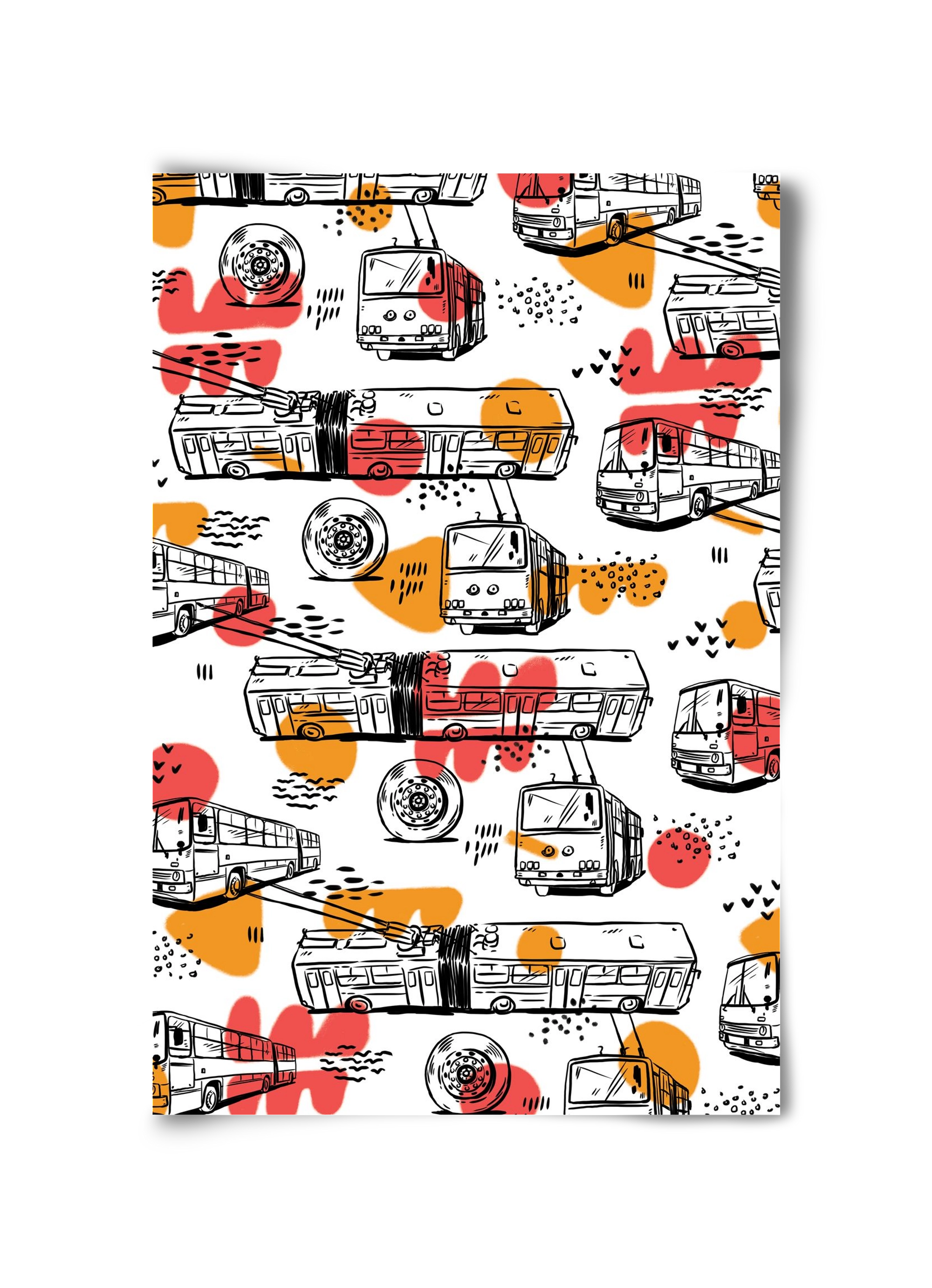 Troli pattern, 30x45 cm, Keret nélkül