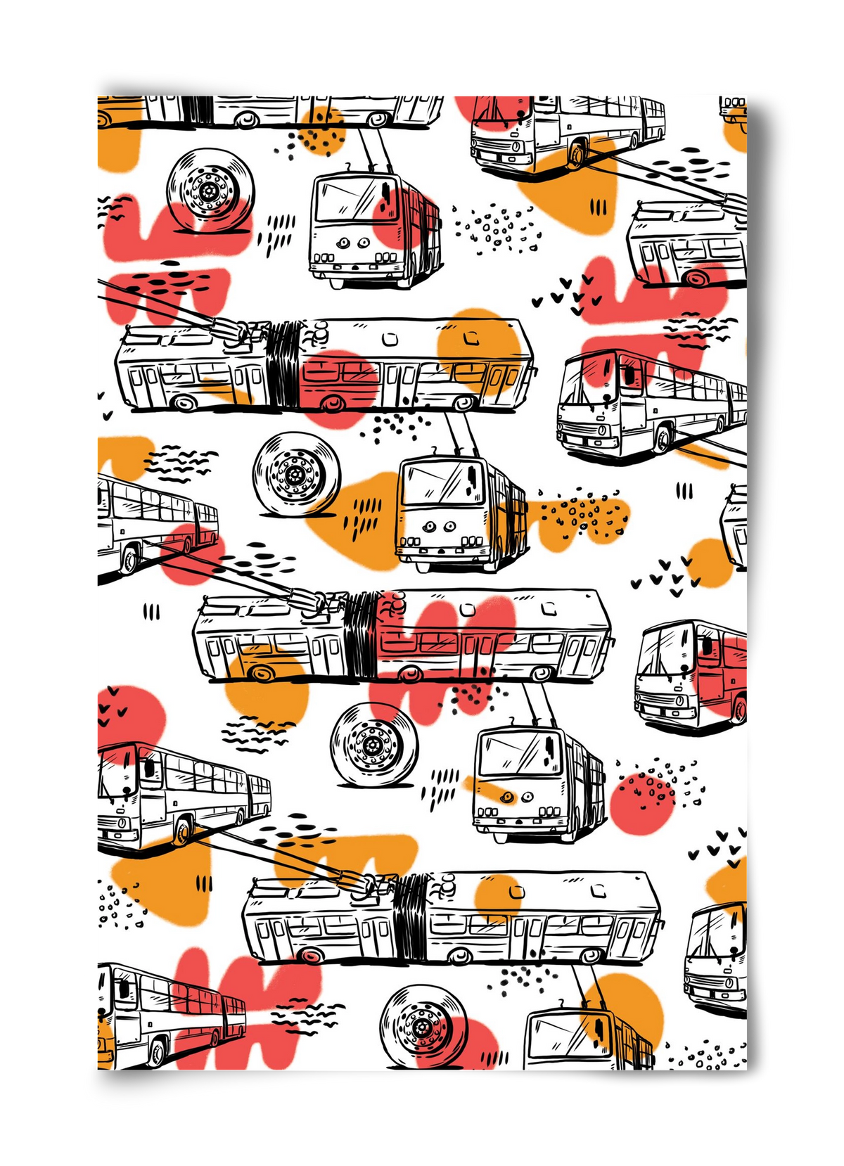 Troli pattern, 40x60 cm, Keret nélkül