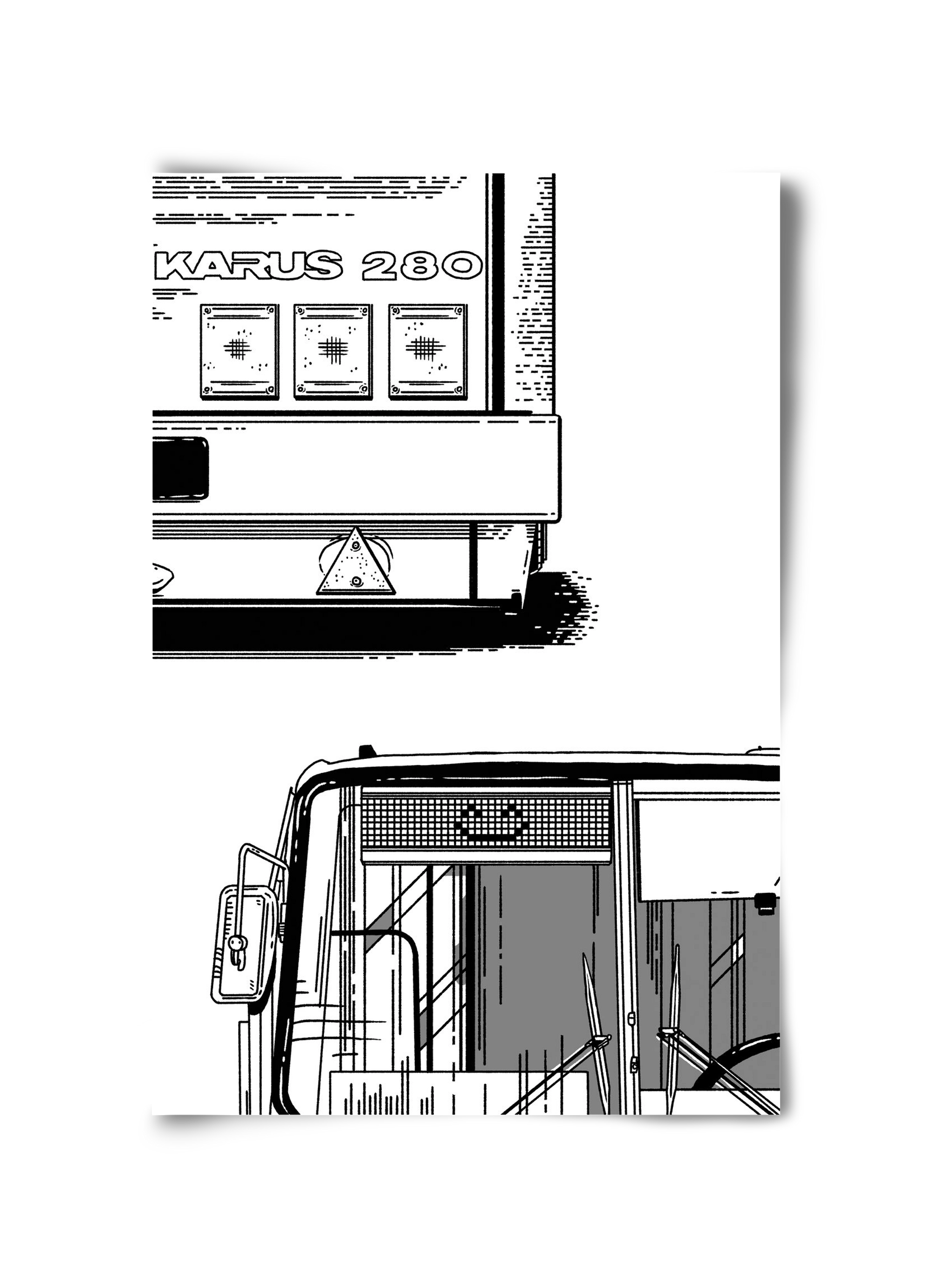 Ikarus 280 :), 30x45 cm, Keret nélkül