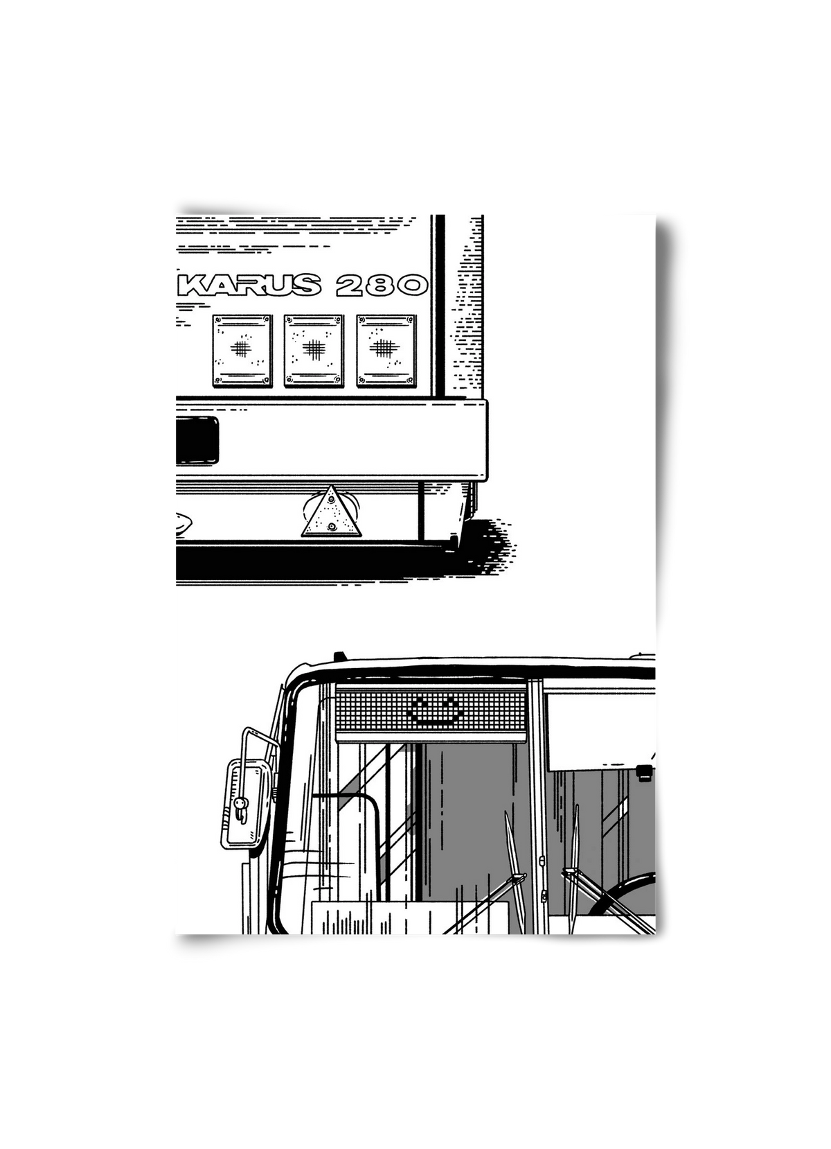 Ikarus 280 :), 20x30 cm, Keret nélkül