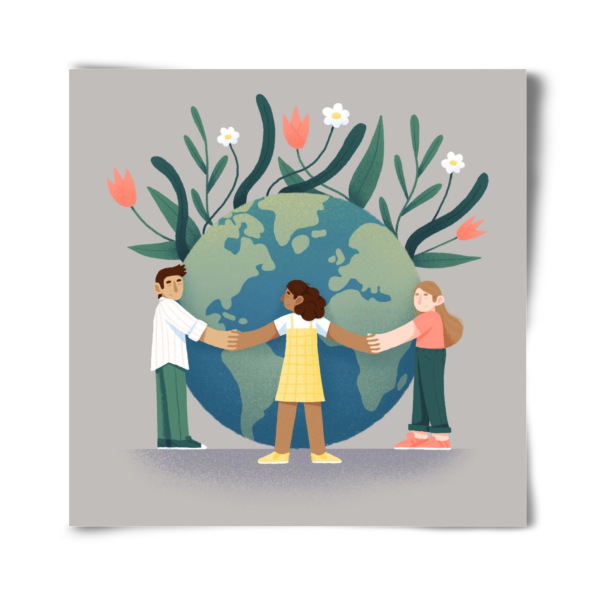 Every day is earth day, 40x40 cm, Keret nélkül