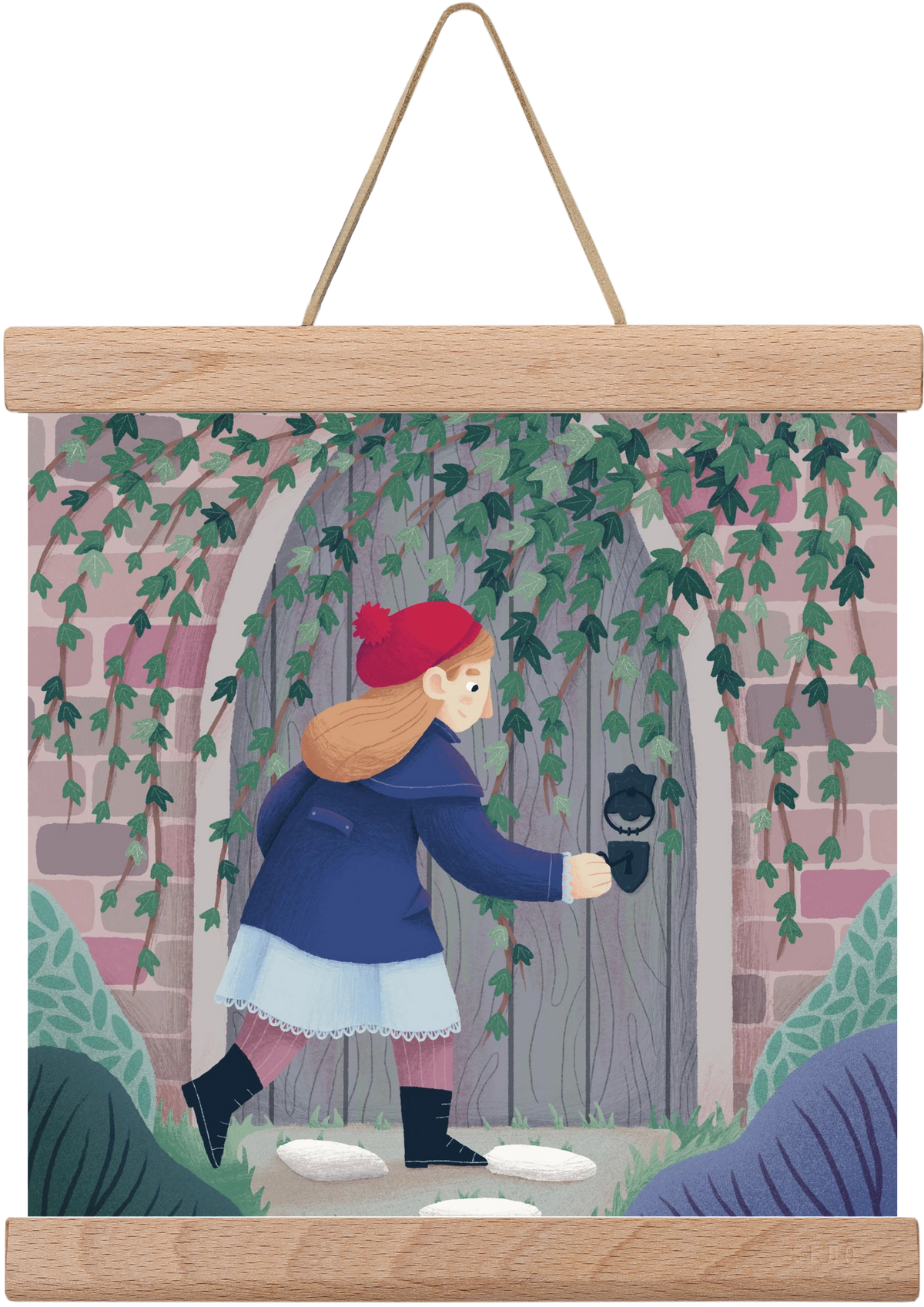 Titkos kert, 20x20 cm (20x20 cm), Tölgy akasztó