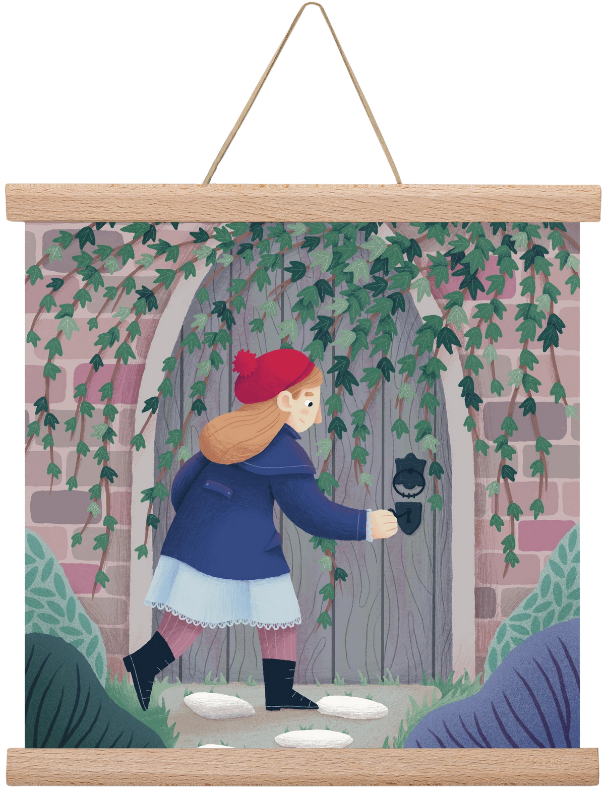 Titkos kert, 30x30 cm (30x30 cm), Tölgy akasztó