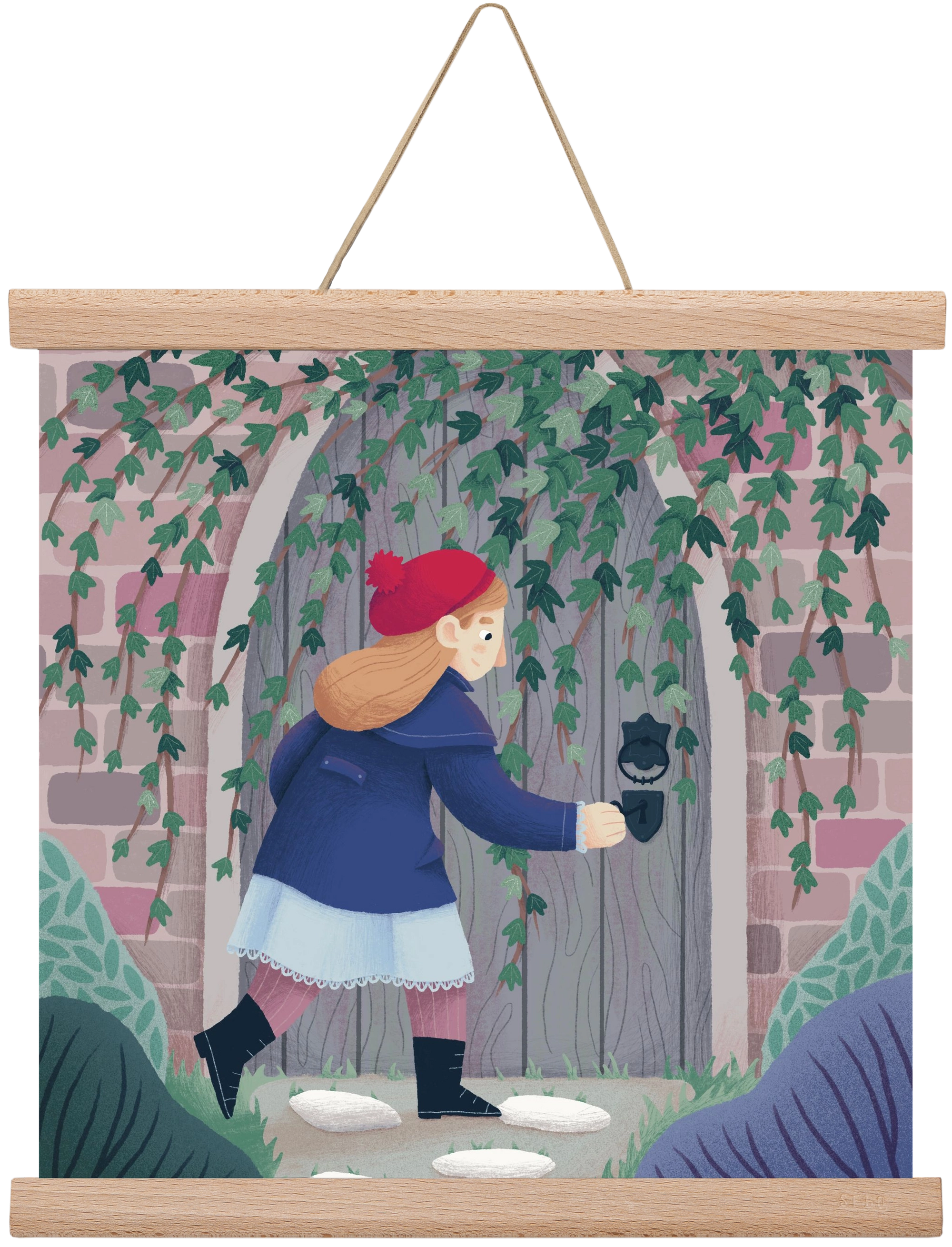 Titkos kert, 30x30 cm (30x30 cm), Tölgy akasztó