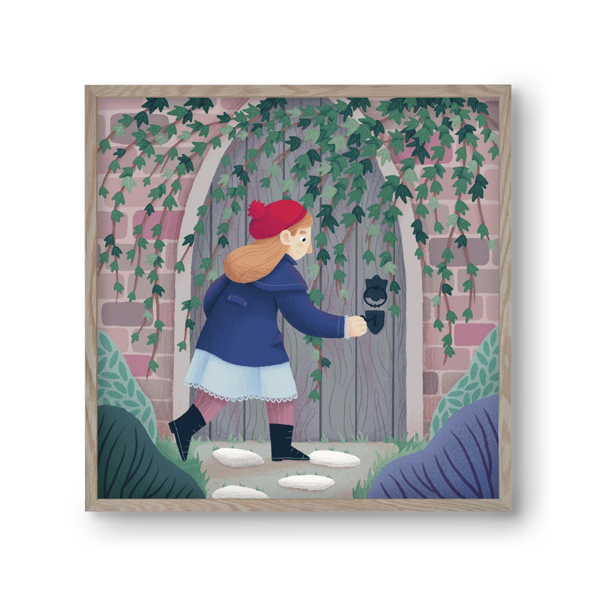 Titkos kert, 30x30 cm (30x30 cm), Tölgy keret