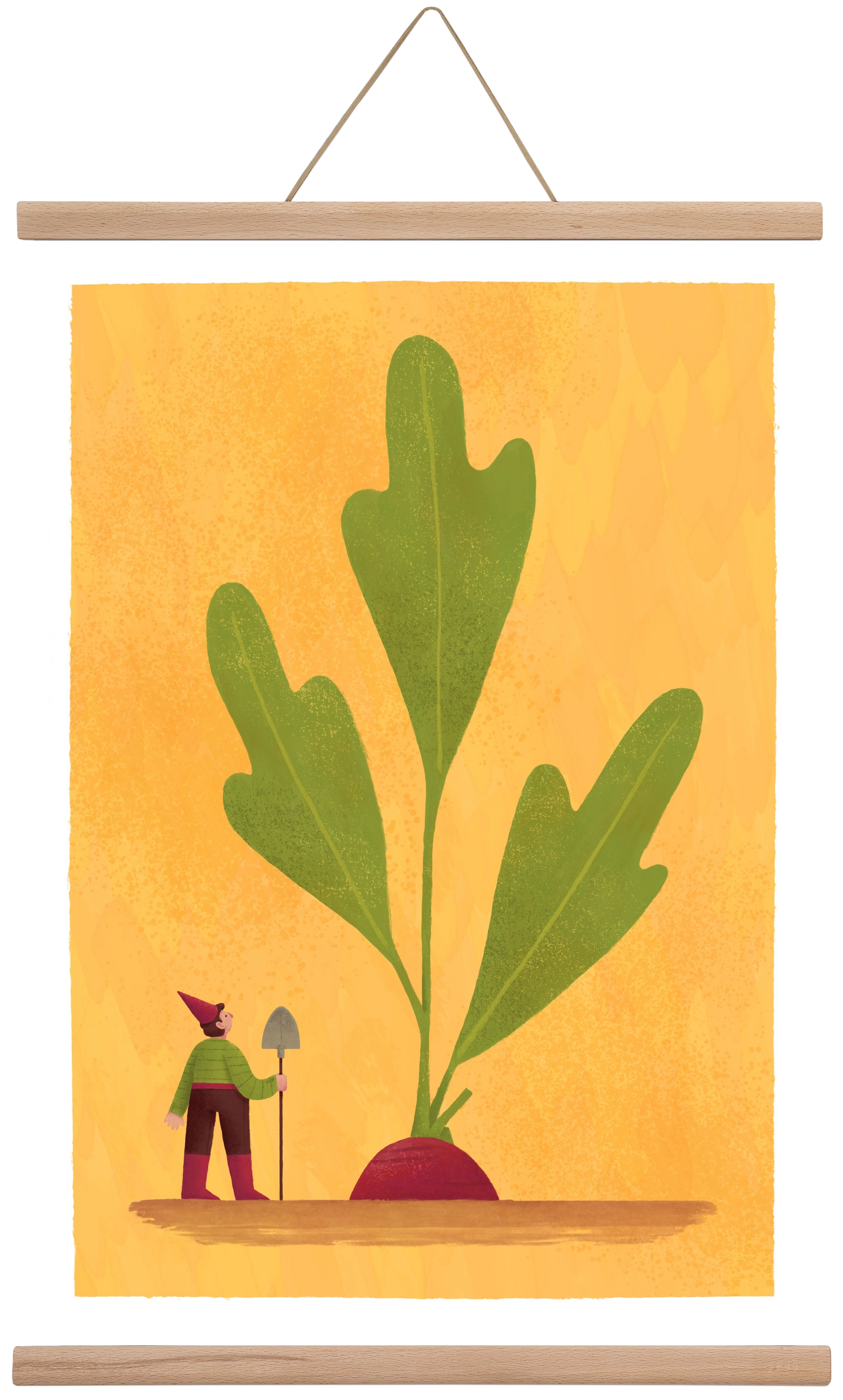 Kerti törpe, 40x60 cm (40x60 cm), Tölgy akasztó