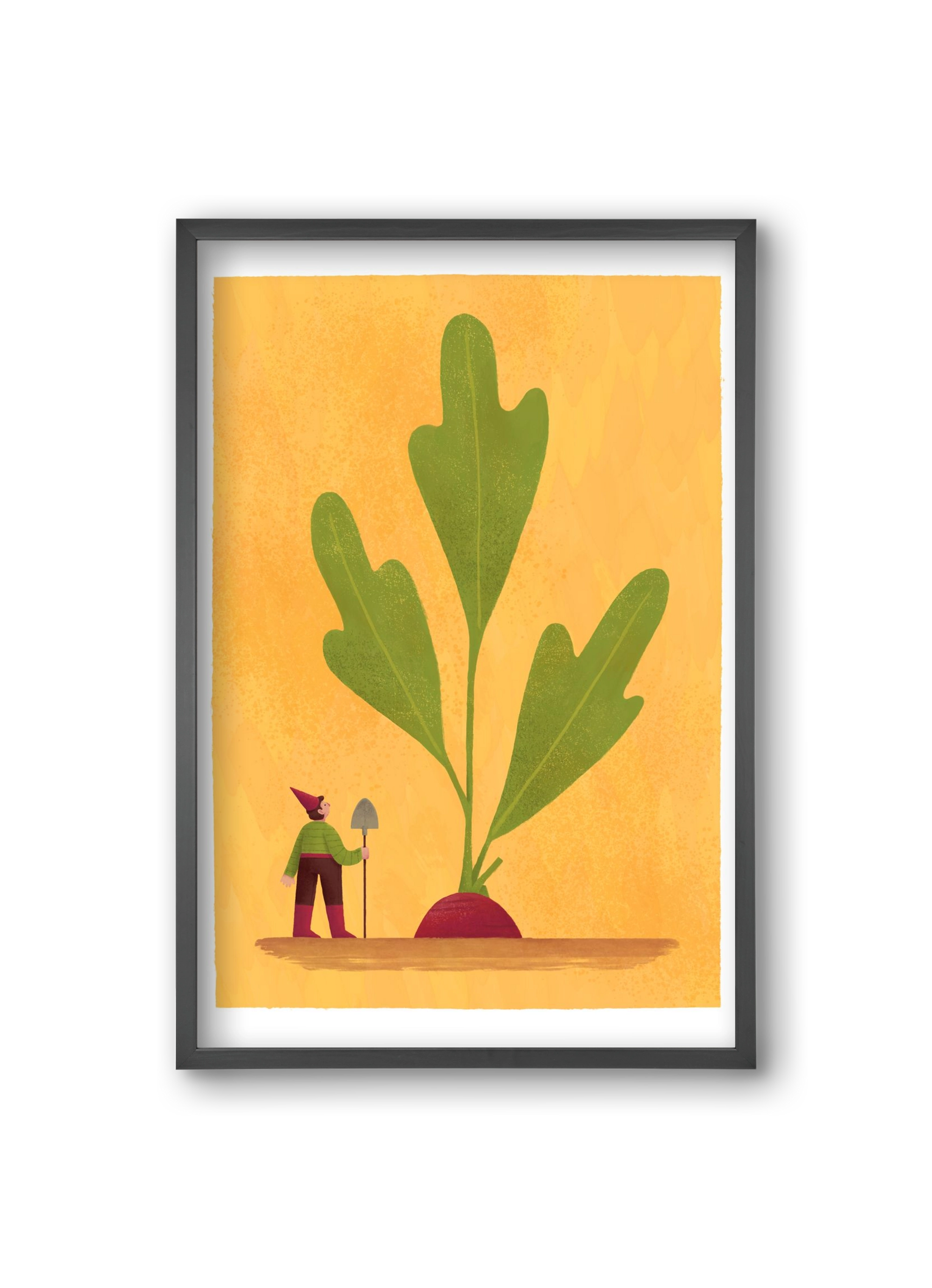 Kerti törpe, 20x30 cm (20x30 cm), Fekete keret