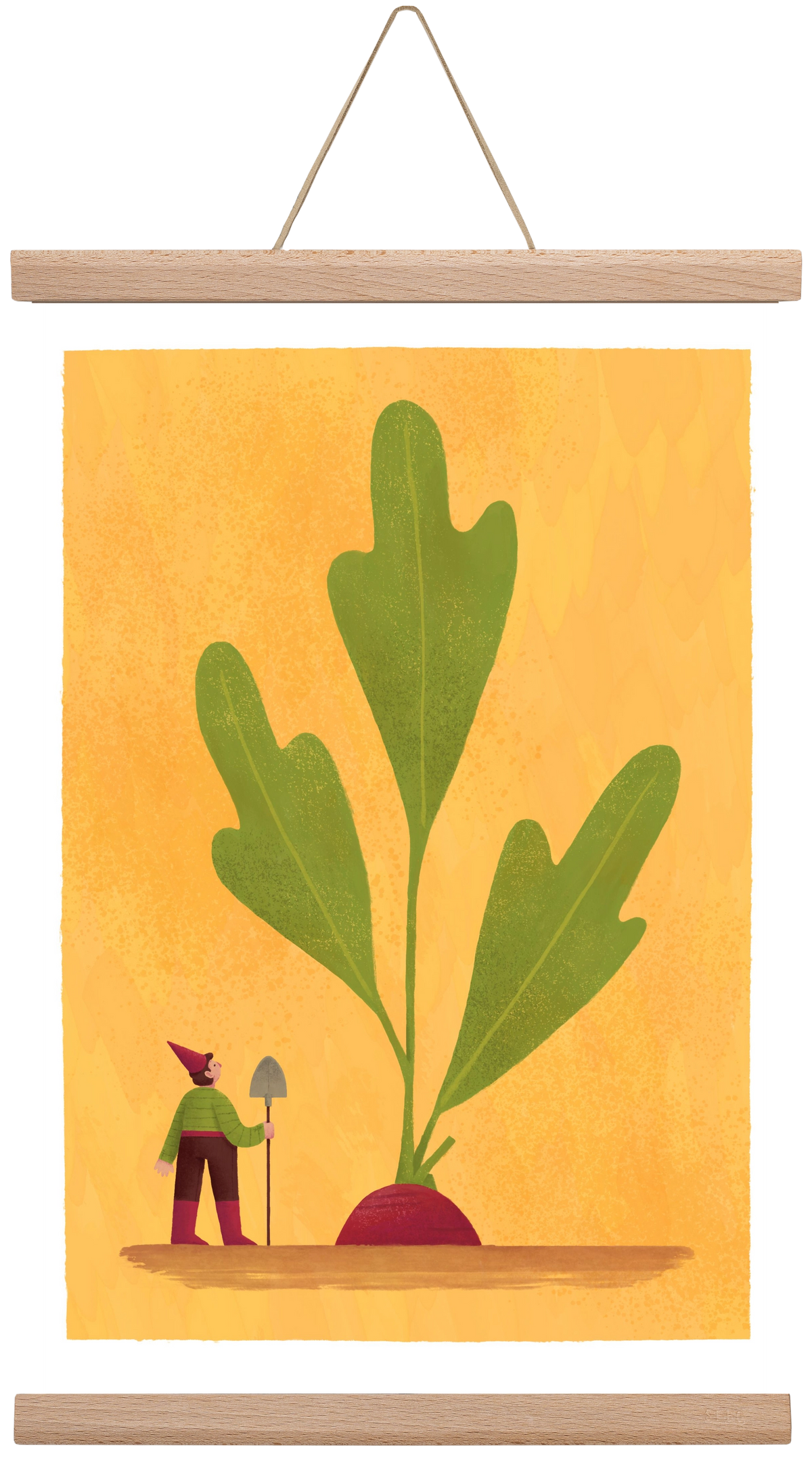 Kerti törpe, 30x45 cm (30x45 cm), Tölgy akasztó