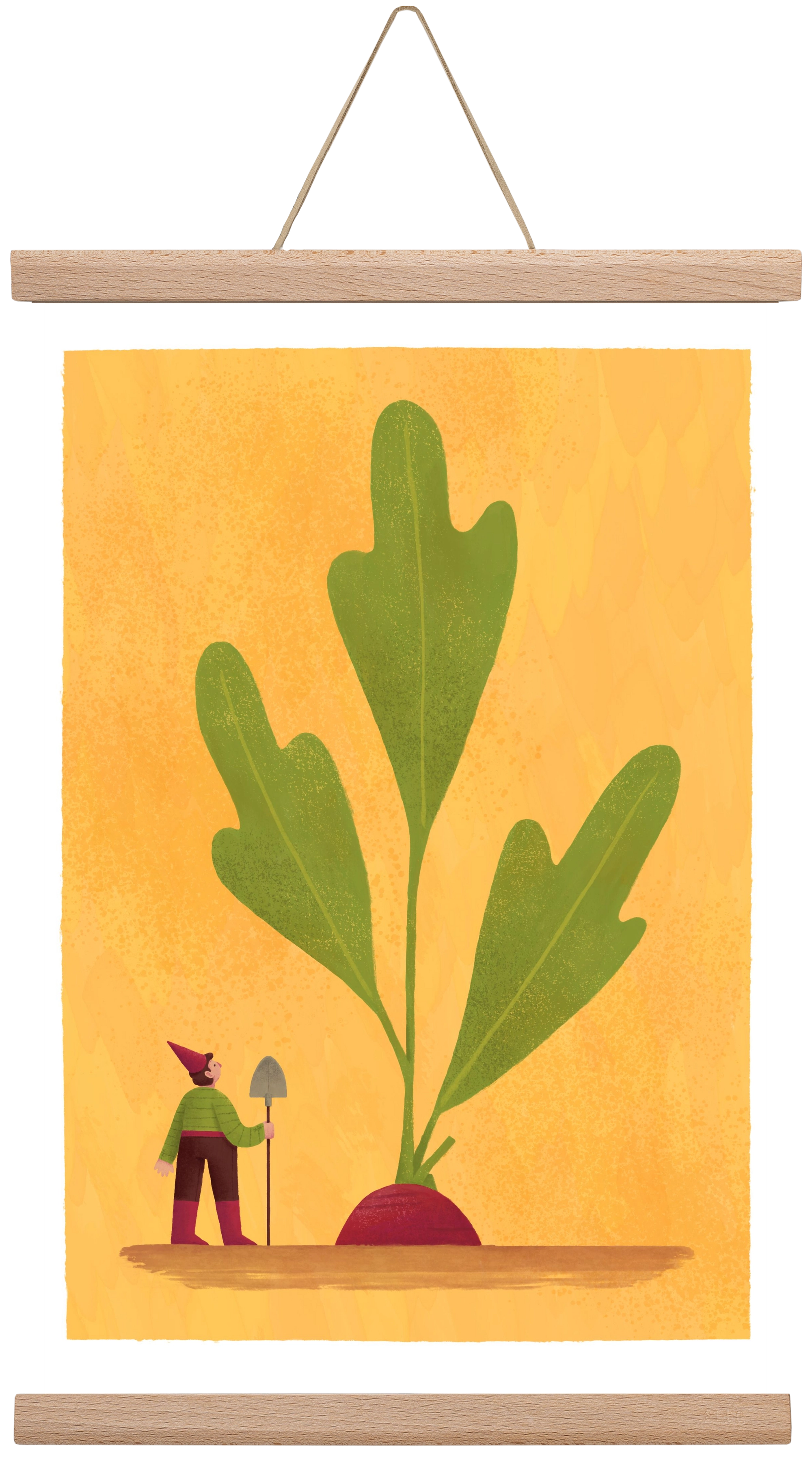 Kerti törpe, 30x45 cm (30x45 cm), Tölgy akasztó