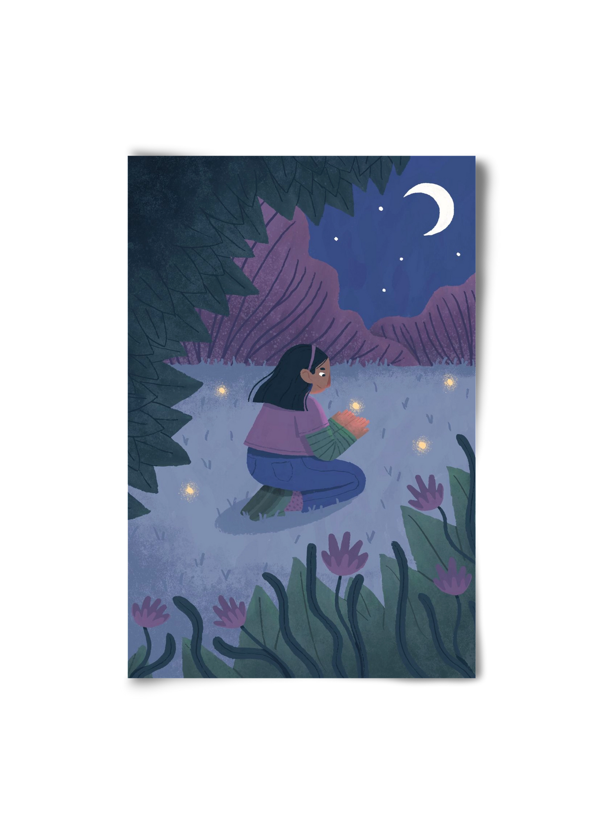 Éjszaka, 20x30 cm, Keret nélkül