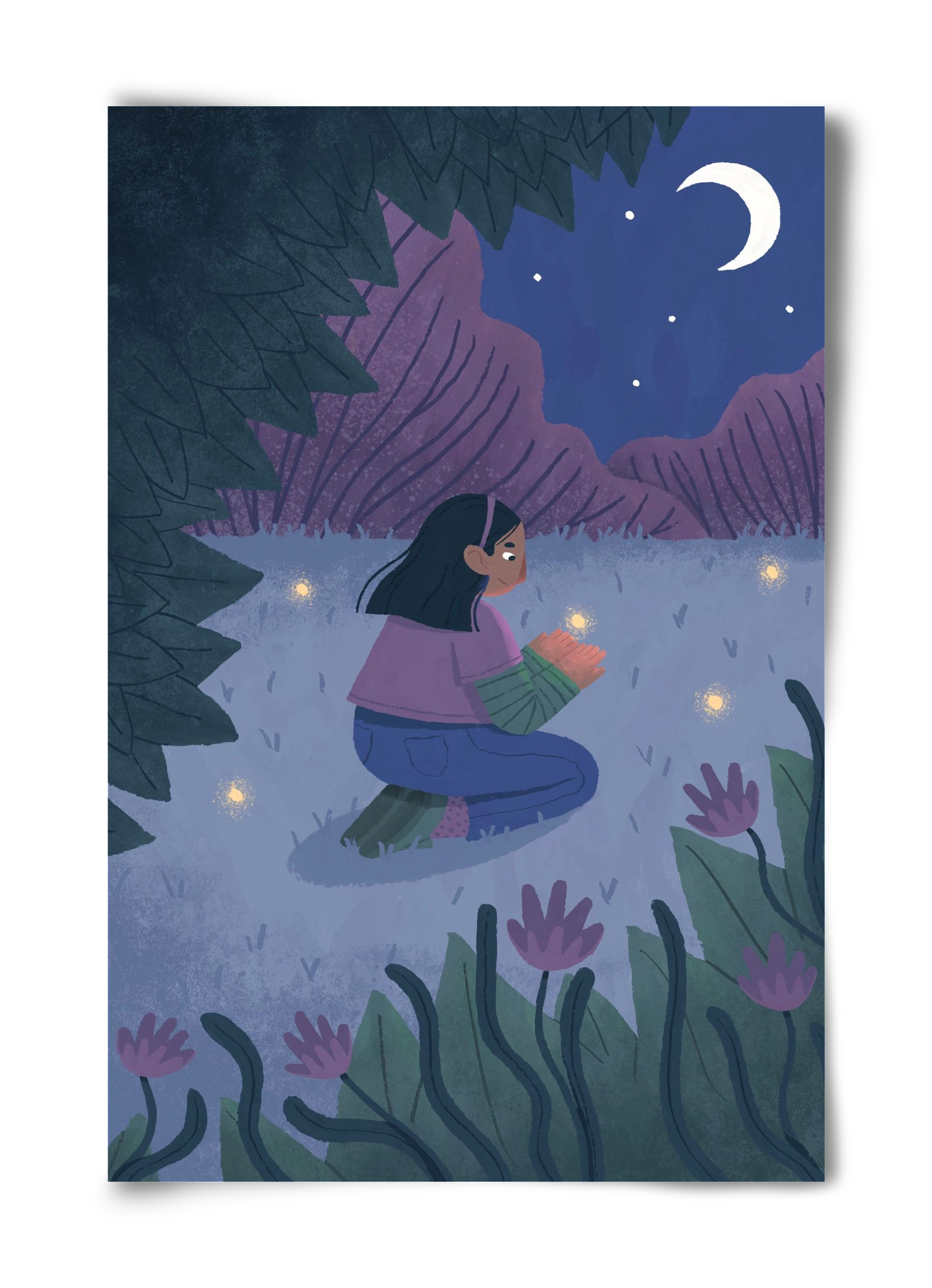 Éjszaka, 40x60 cm, Keret nélkül