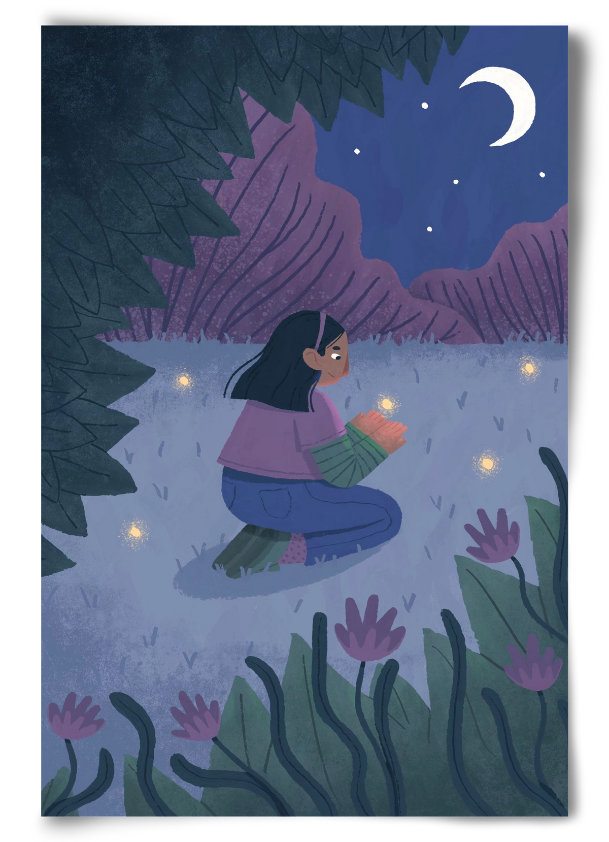 Éjszaka, 60x90 cm, Keret nélkül