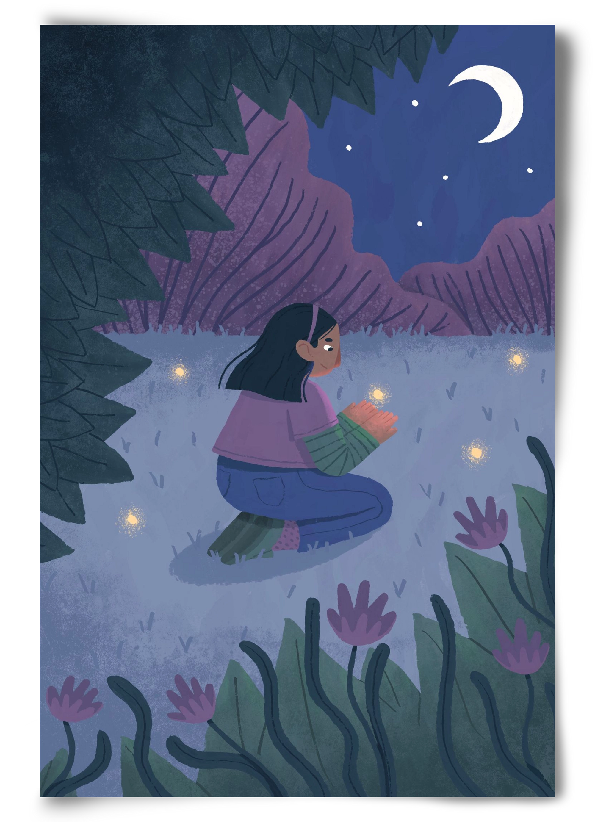 Éjszaka, 60x90 cm, Keret nélkül