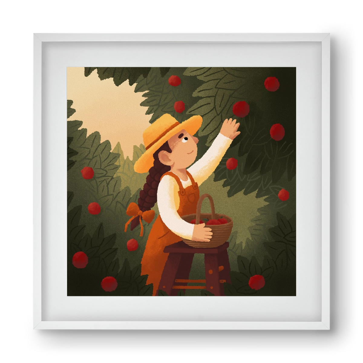 Harvest, 40x40 cm (30x30 cm), Fehér keret, paszpartuval