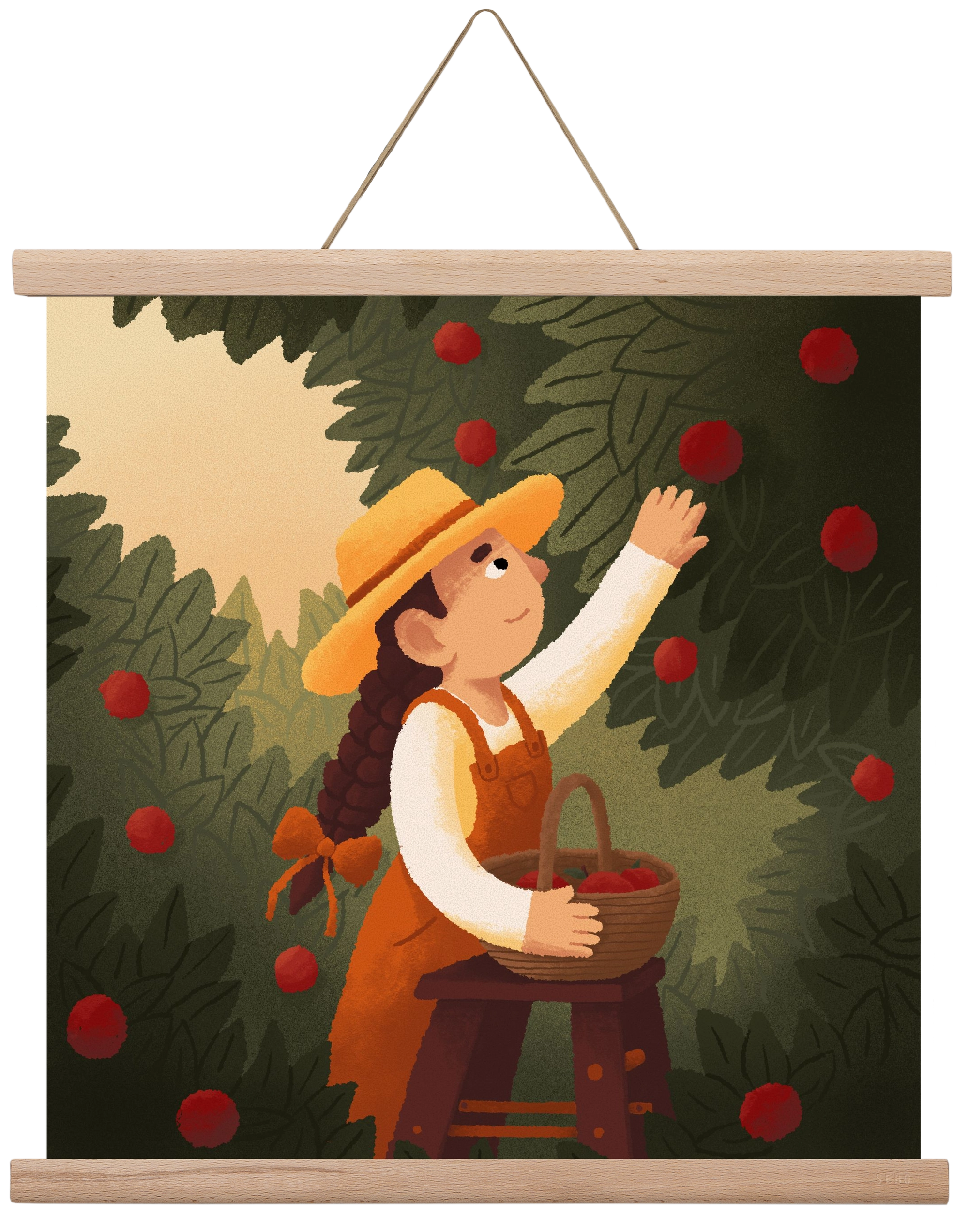 Harvest, 40x40 cm (40x40 cm), Tölgy akasztó