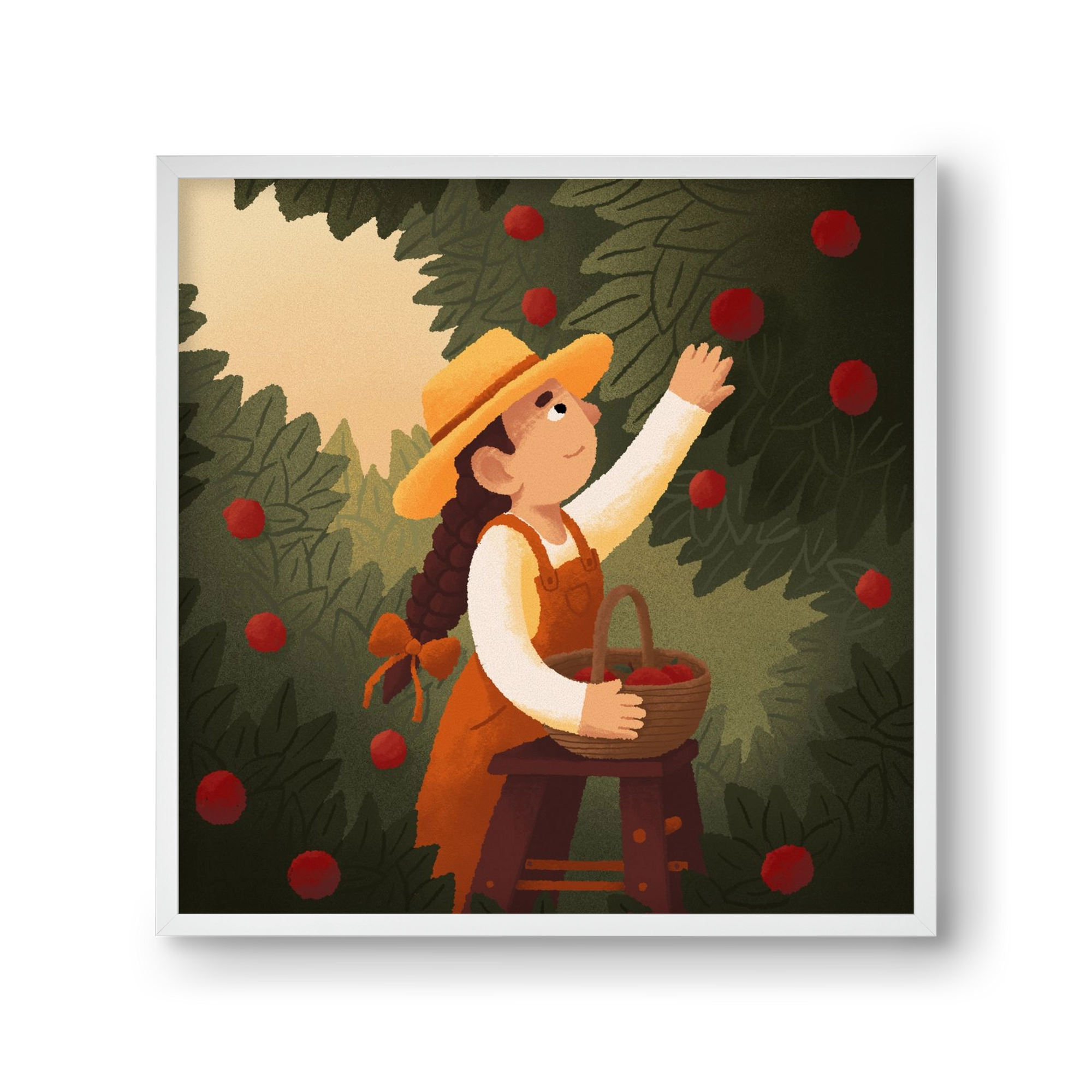 Harvest, 30x30 cm (30x30 cm), Fehér keret