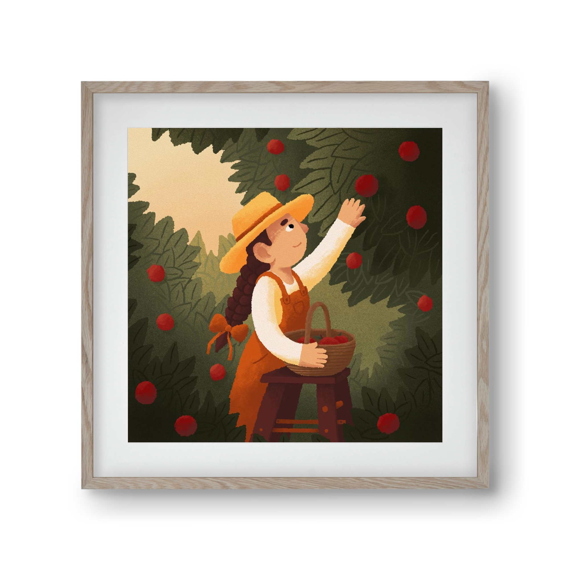 Harvest, 30x30 cm (20x20 cm), Tölgy keret, paszpartuval