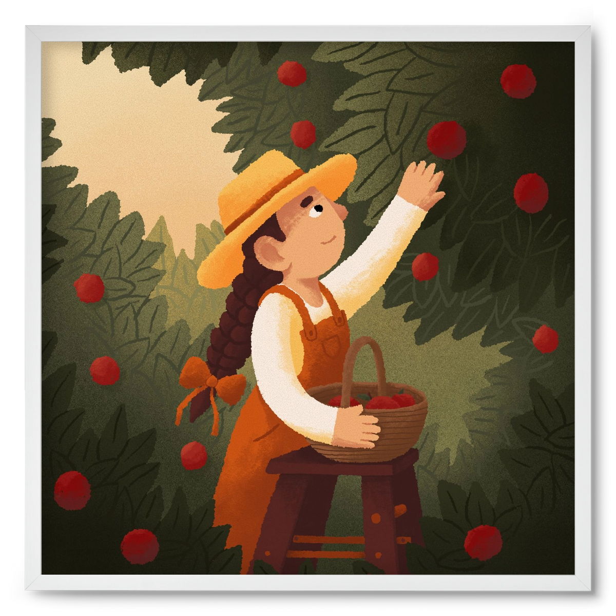 Harvest, 50x50 cm (50x50 cm), Fehér keret