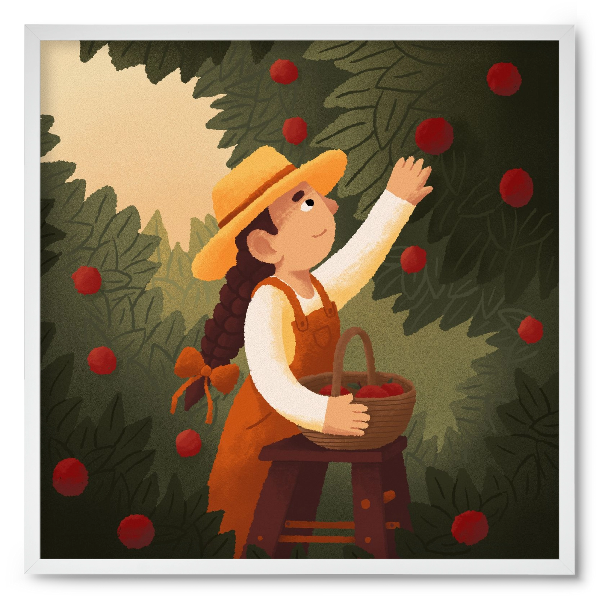 Harvest, 50x50 cm (50x50 cm), Fehér keret