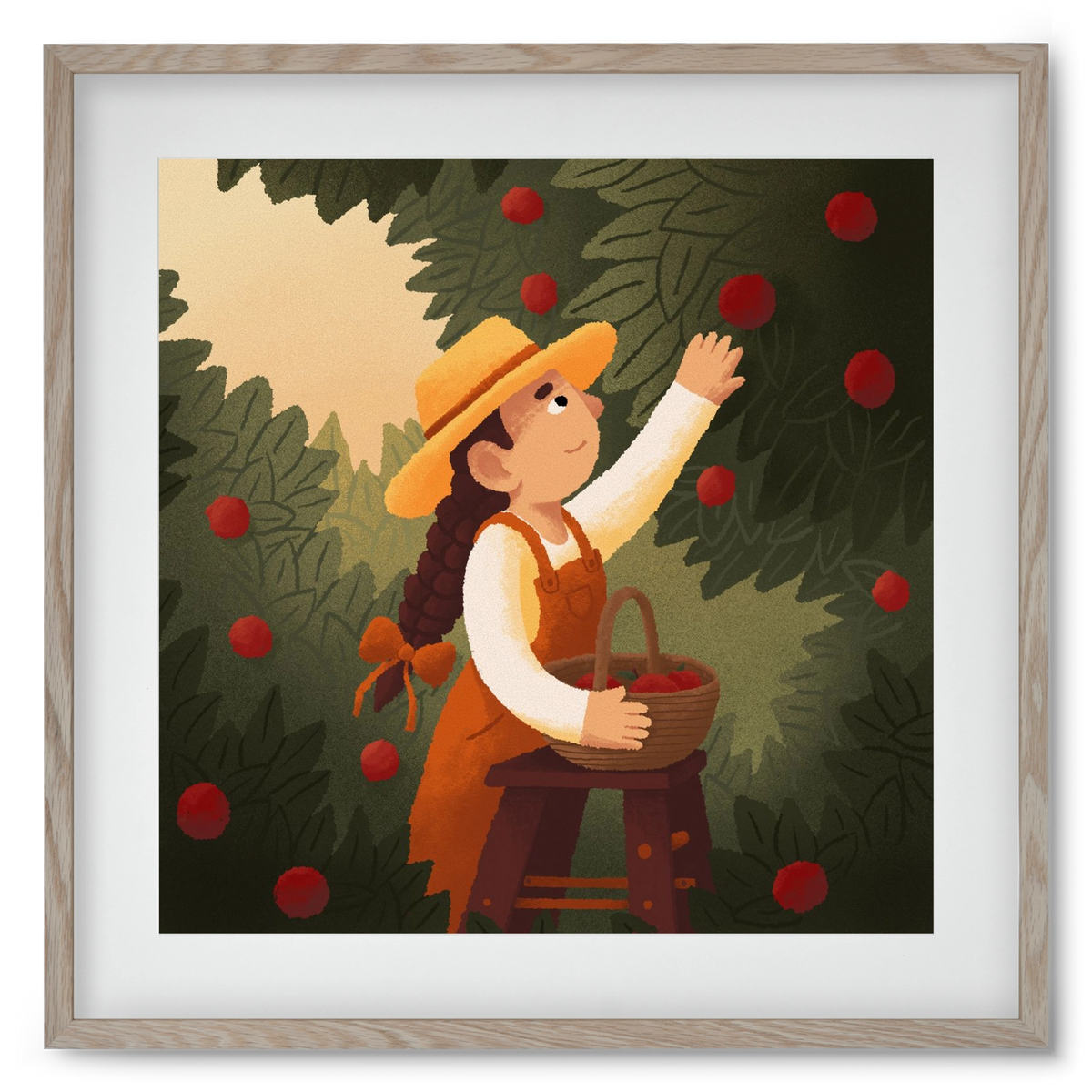 Harvest, 50x50 cm (40x40 cm), Tölgy keret, paszpartuval