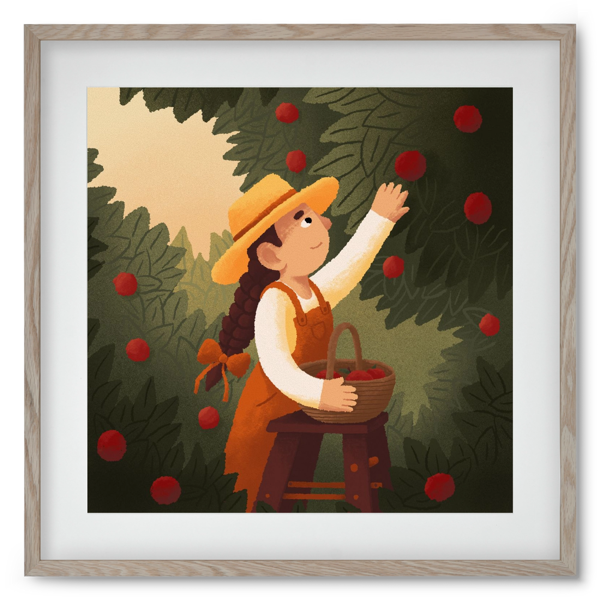 Harvest, 50x50 cm (40x40 cm), Tölgy keret, paszpartuval