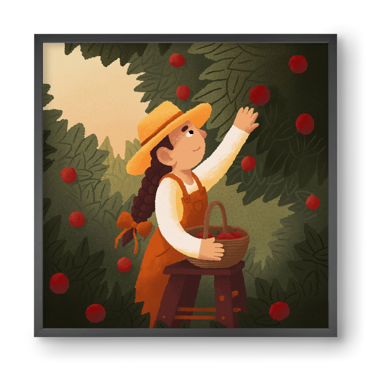 Harvest, 40x40 cm (40x40 cm), Fekete keret