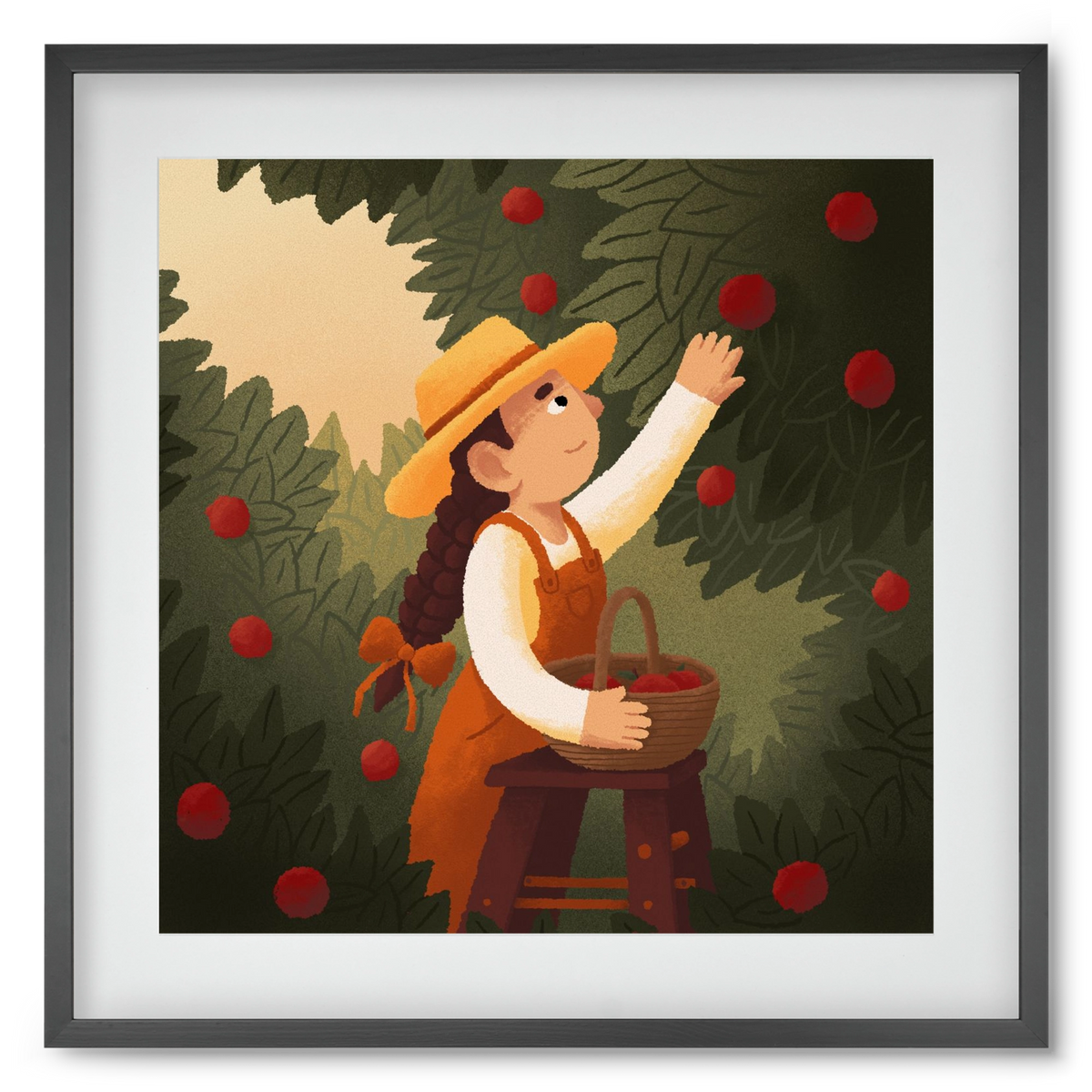 Harvest, 50x50 cm (40x40 cm), Fekete keret, paszpartuval