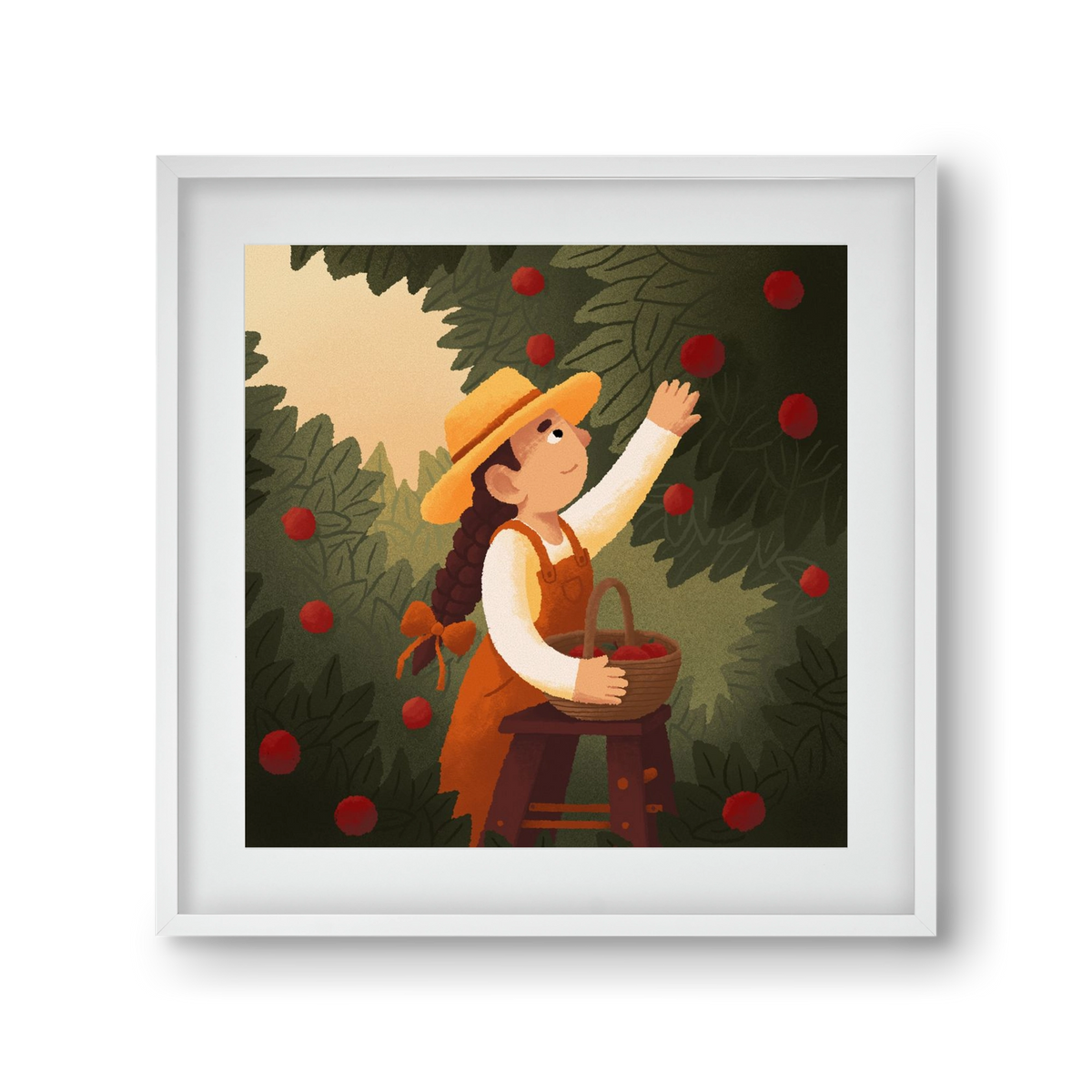 Harvest, 30x30 cm (20x20 cm), Fehér keret, paszpartuval