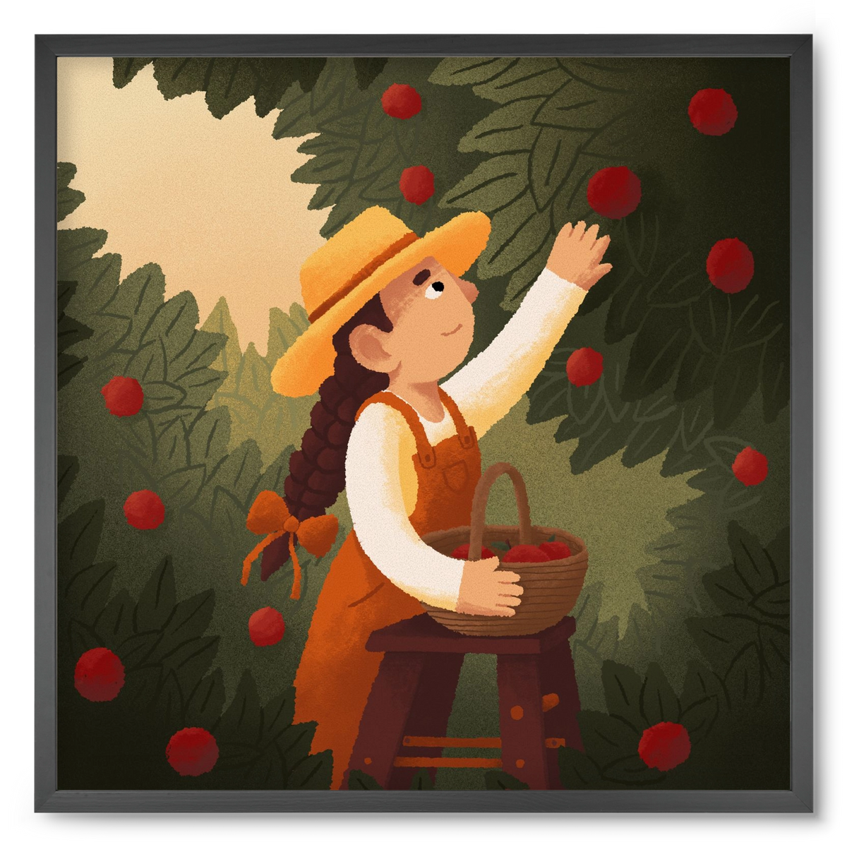 Harvest, 50x50 cm (50x50 cm), Fekete keret