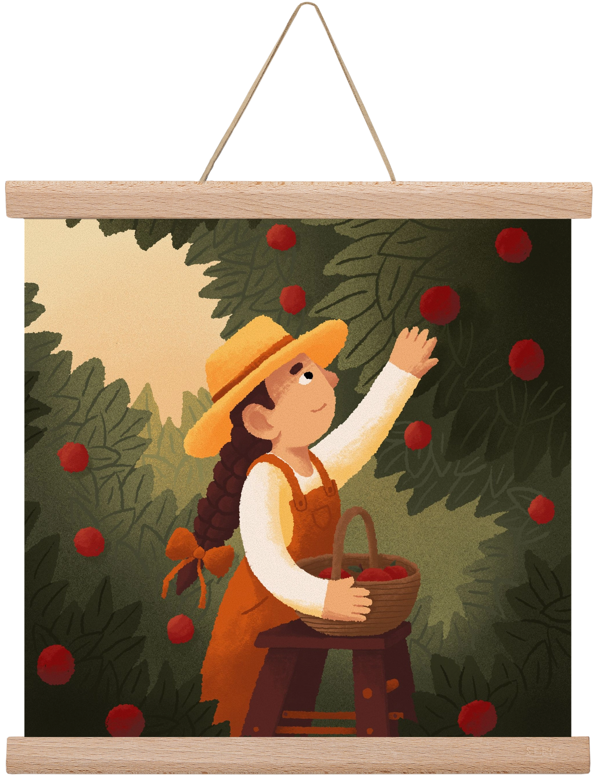 Harvest, 30x30 cm (30x30 cm), Tölgy akasztó