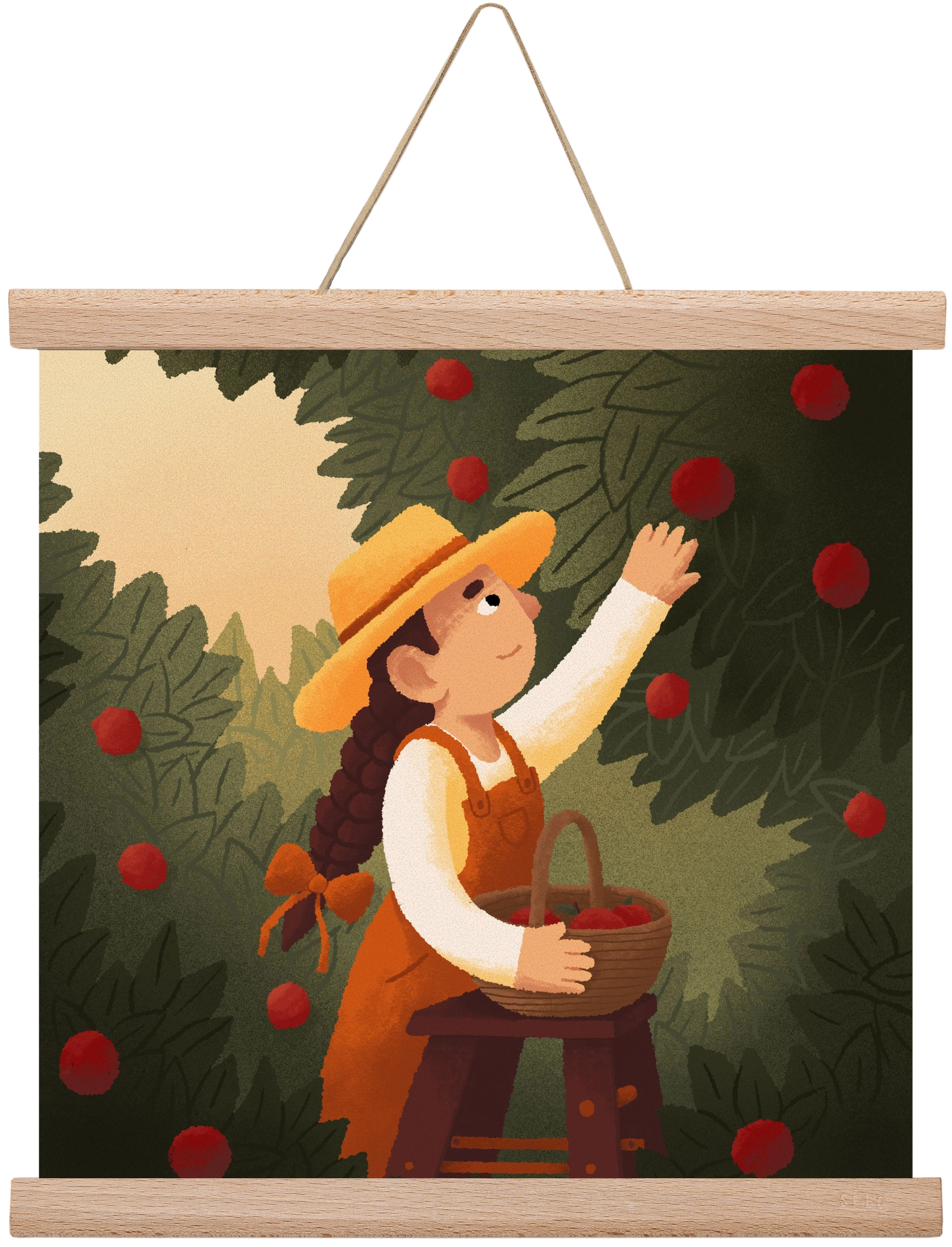 Harvest, 30x30 cm (30x30 cm), Tölgy akasztó