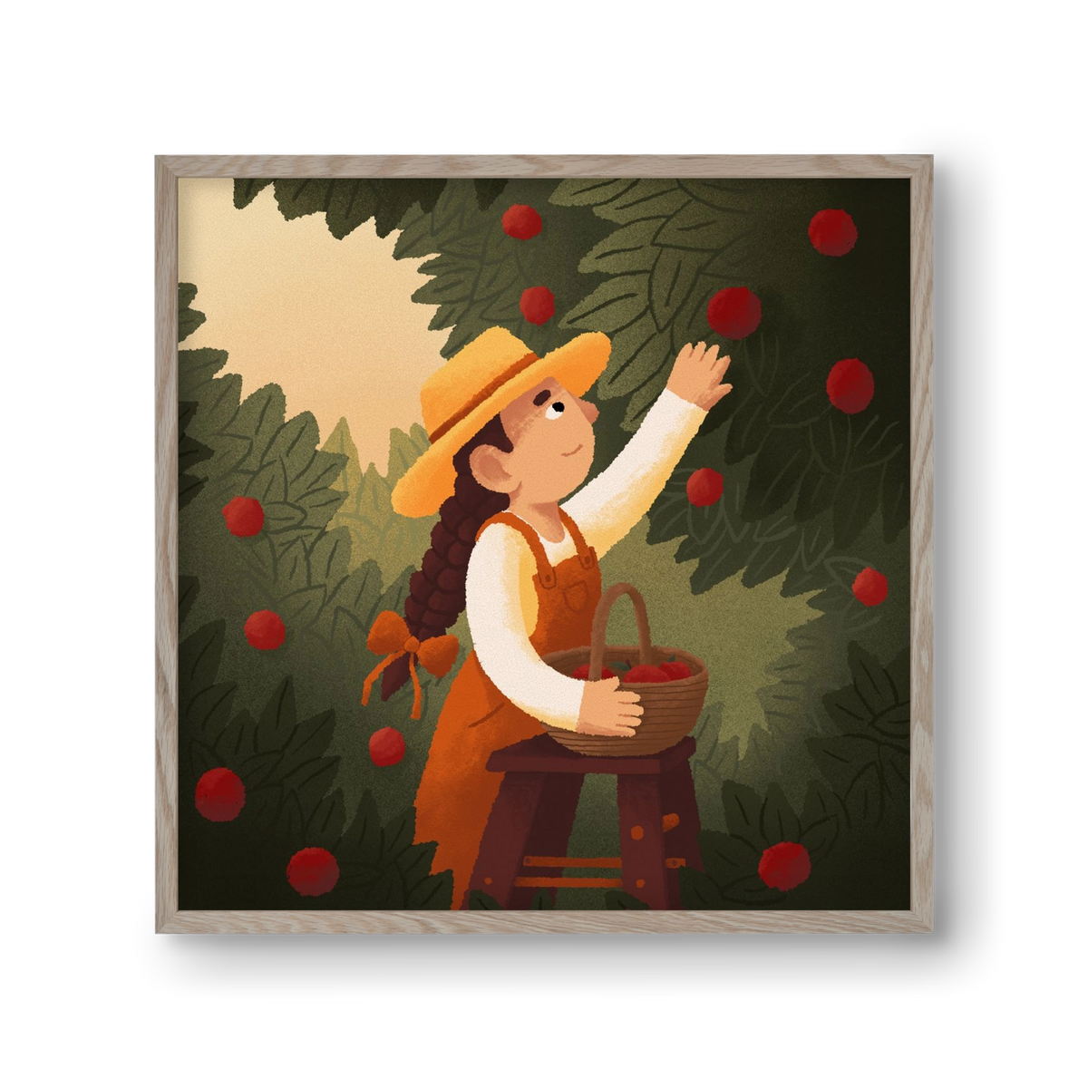 Harvest, 30x30 cm (30x30 cm), Tölgy keret