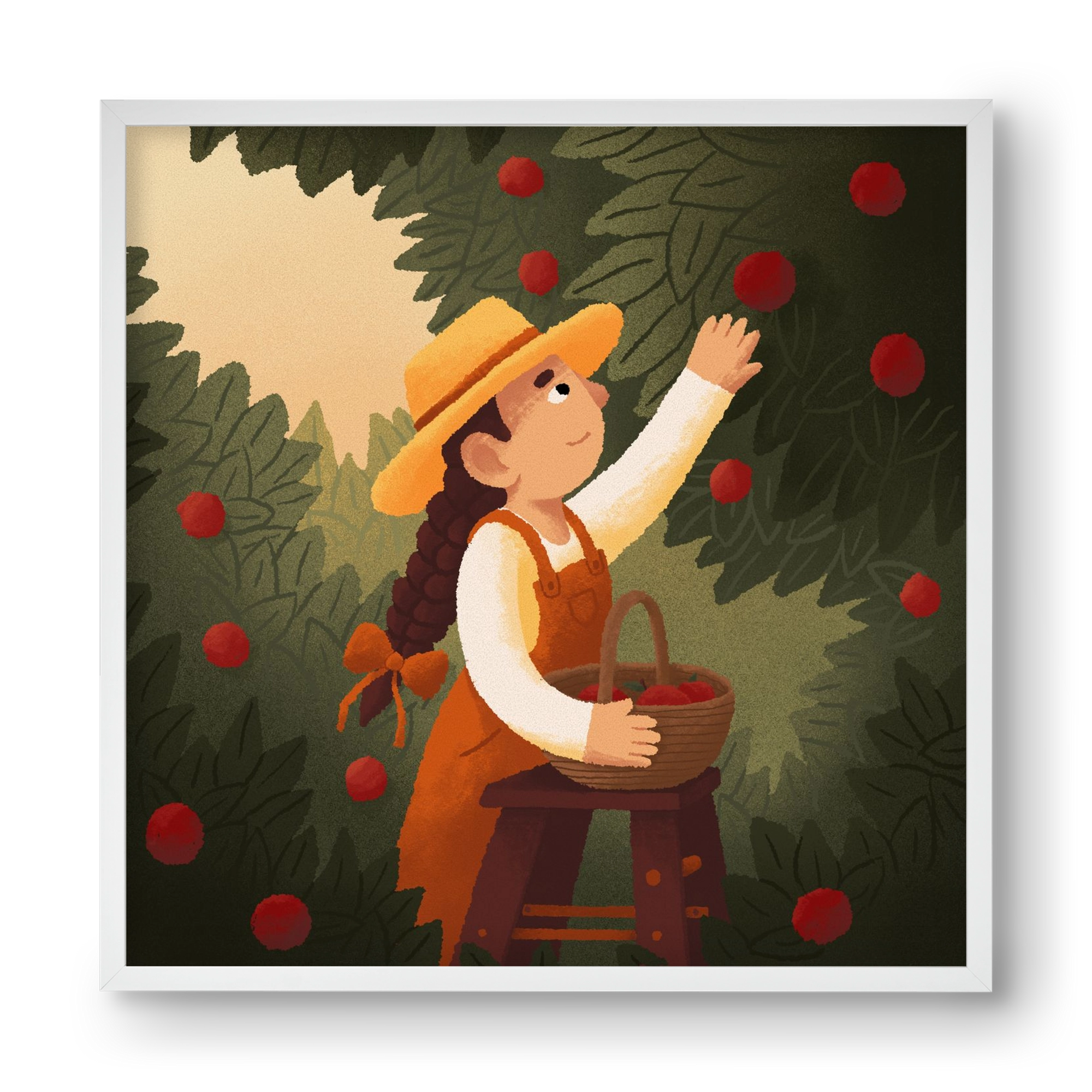 Harvest, 40x40 cm (40x40 cm), Fehér keret