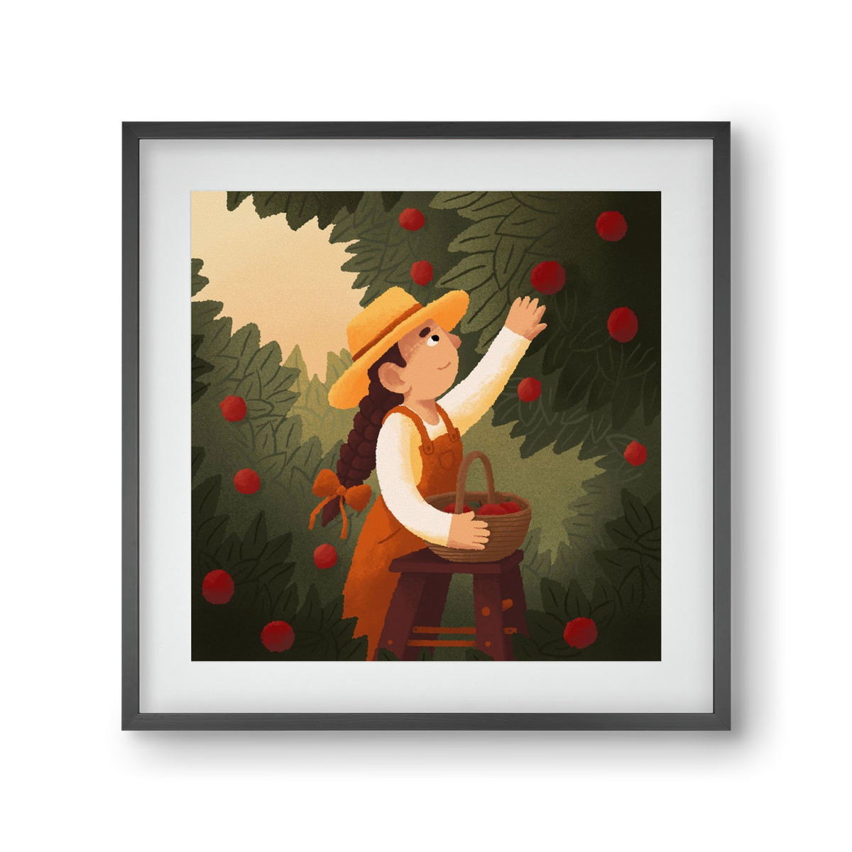 Harvest, 30x30 cm (20x20 cm), Fekete keret, paszpartuval