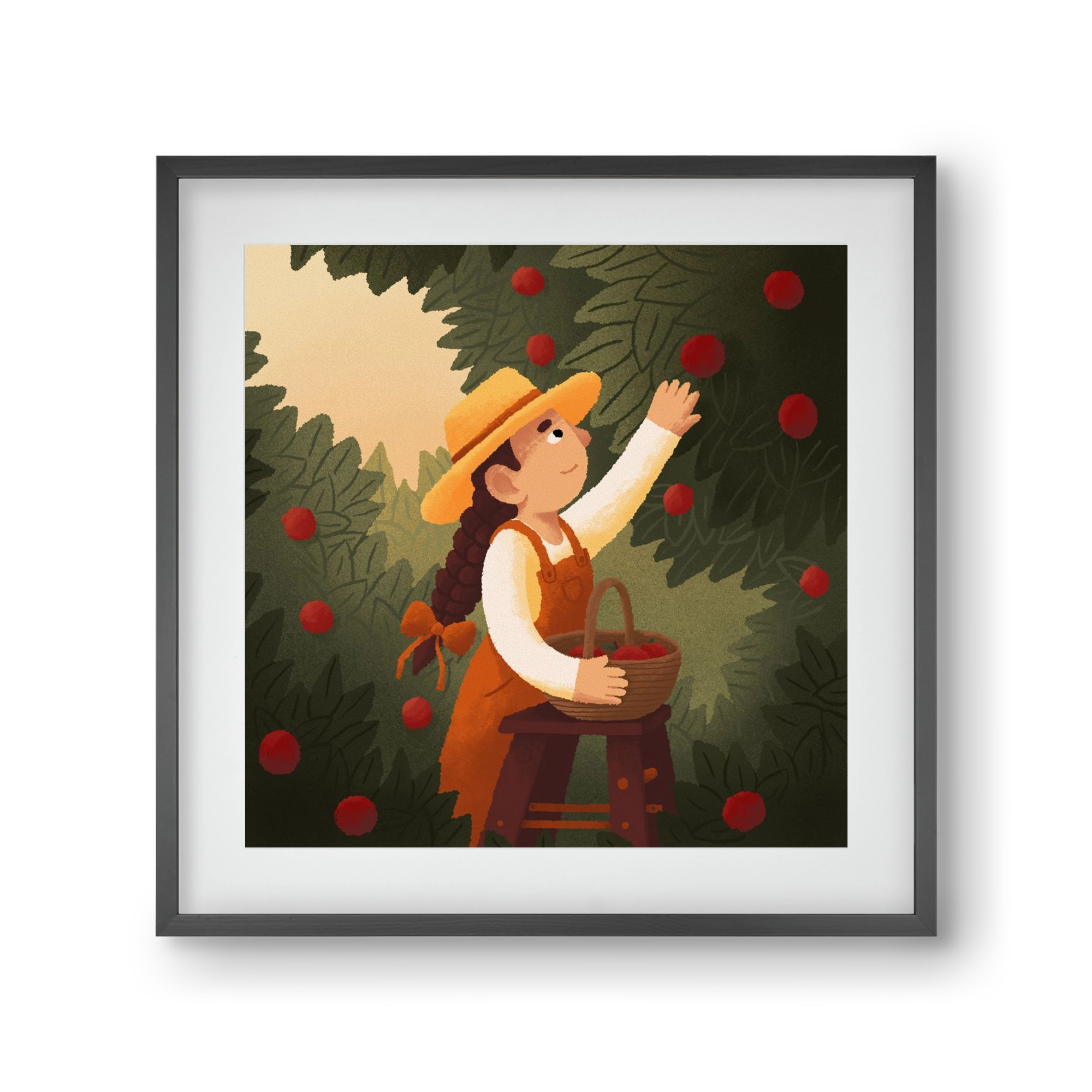 Harvest, 30x30 cm (20x20 cm), Fekete keret, paszpartuval