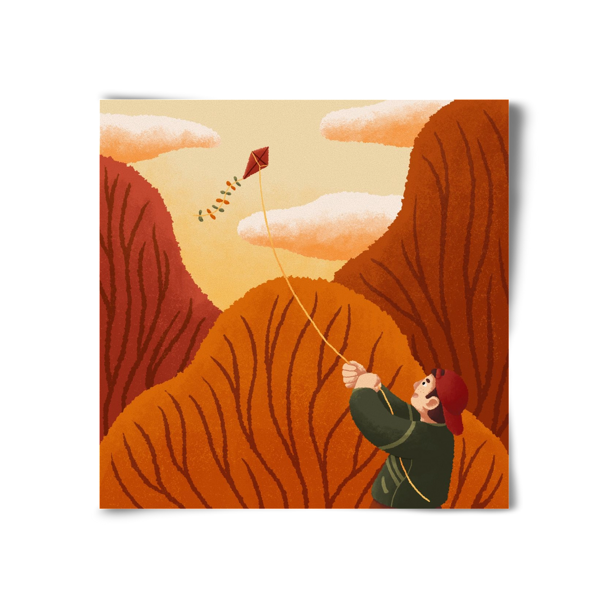 Kite, 30x30 cm, Keret nélkül