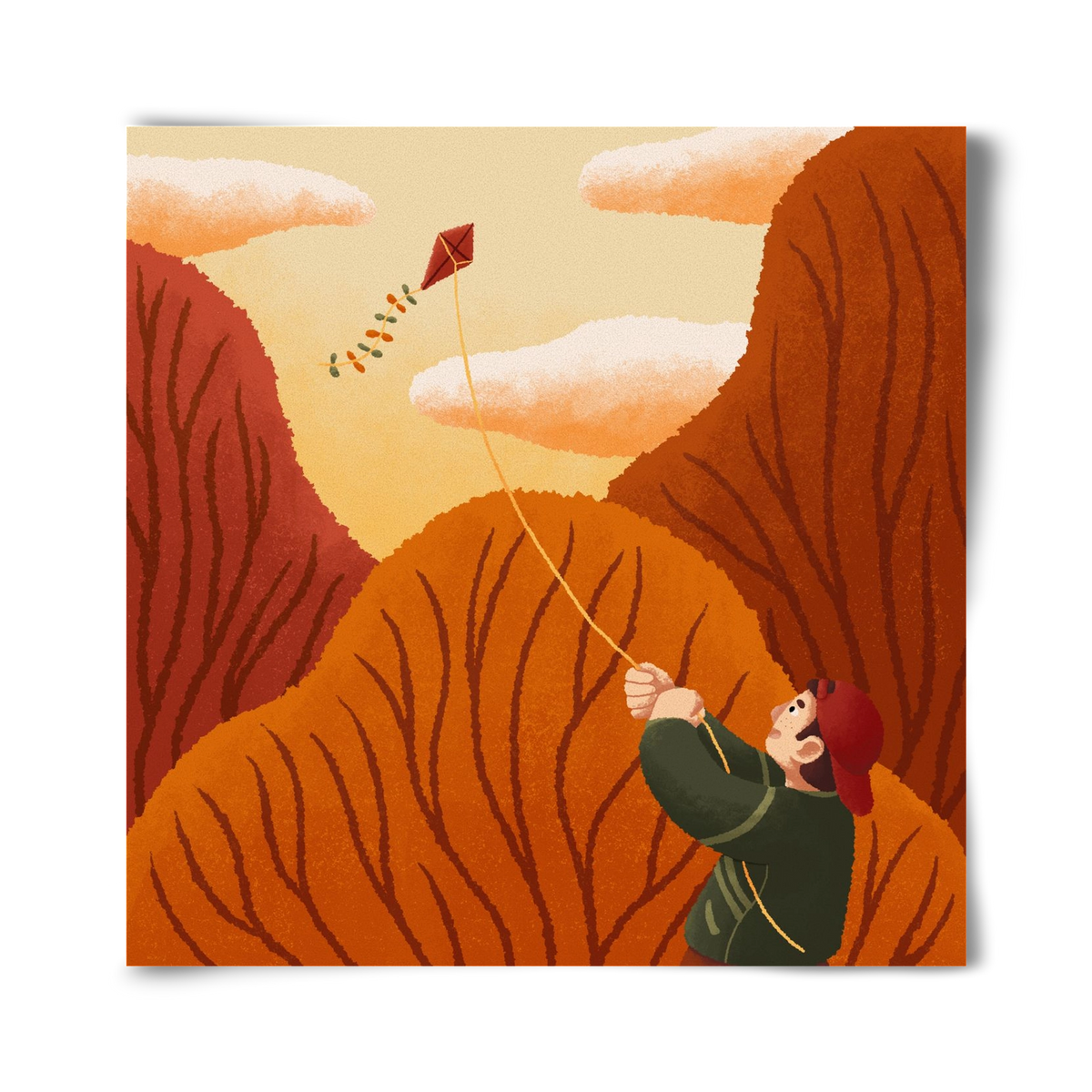 Kite, 40x40 cm, Keret nélkül