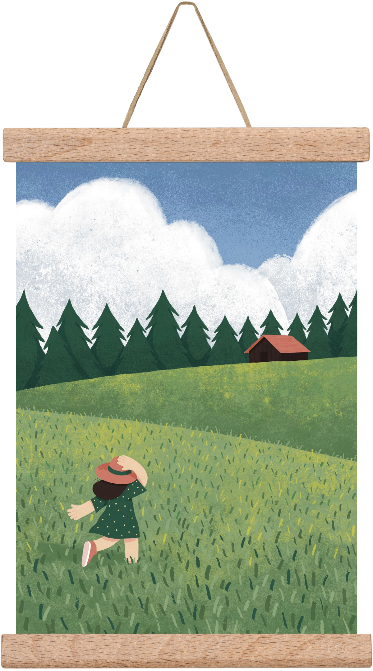 Szabadság, 20x30 cm (20x30 cm), Tölgy akasztó