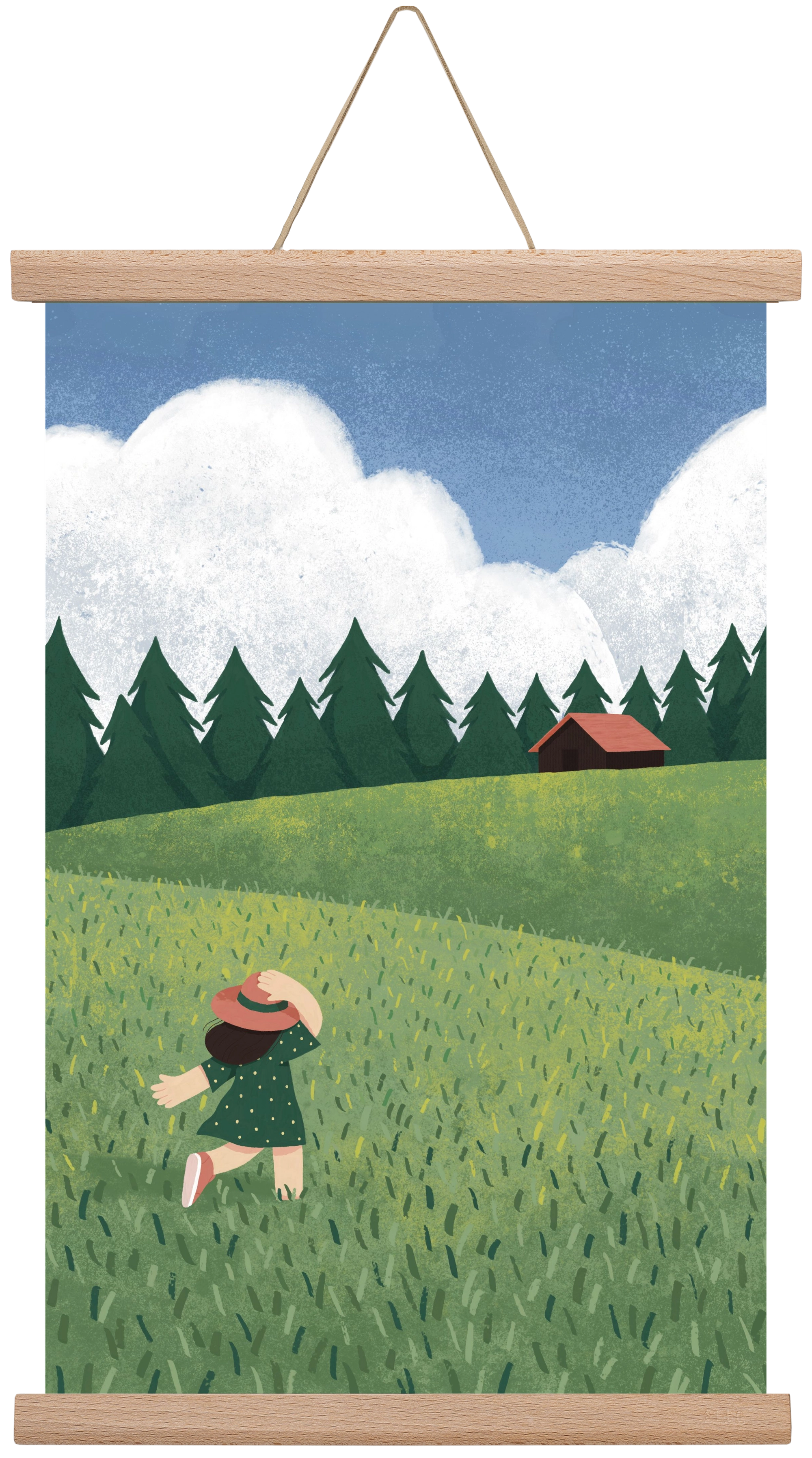 Szabadság, 30x45 cm (30x45 cm), Tölgy akasztó