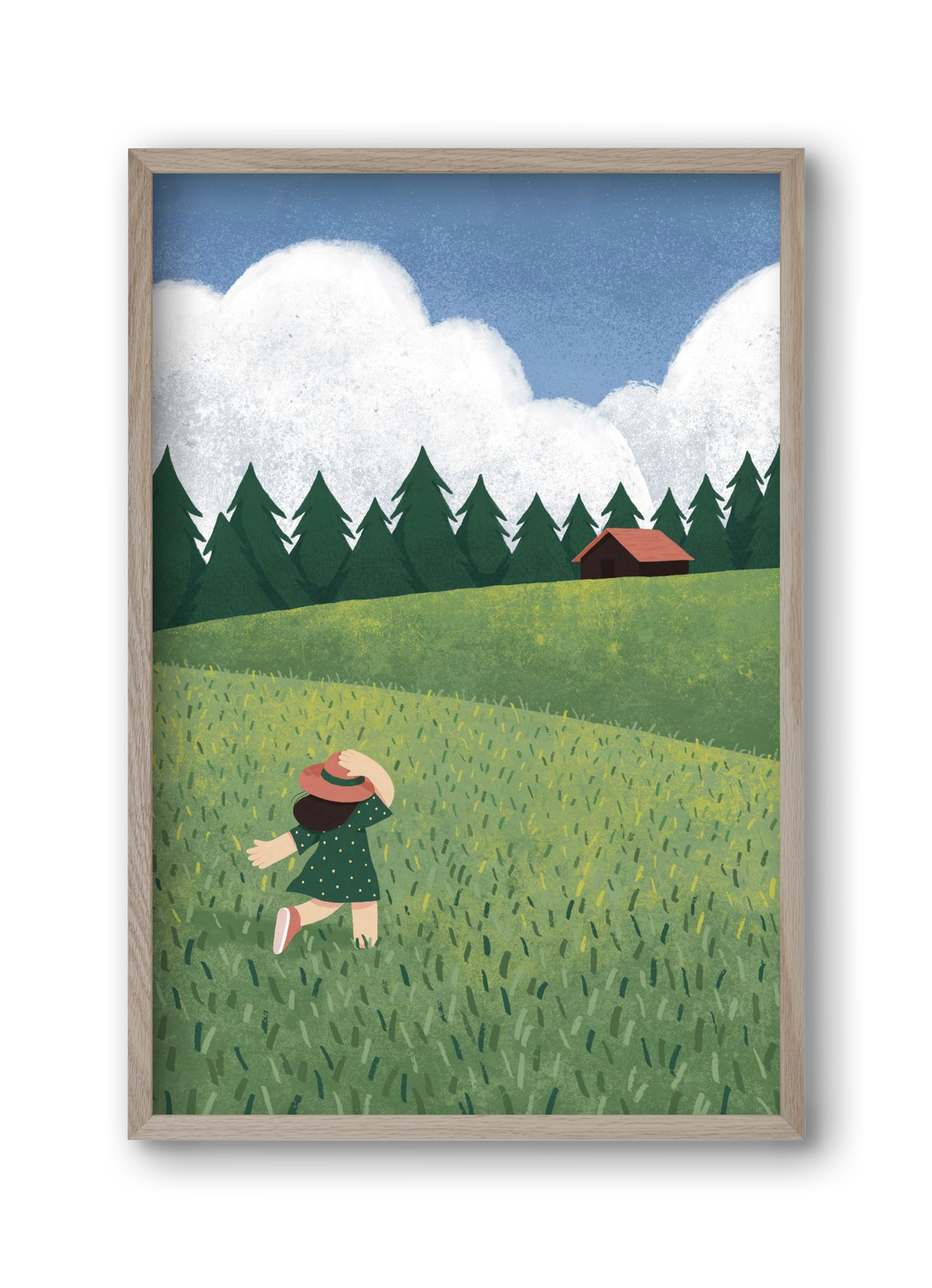 Szabadság, 30x45 cm (30x45 cm), Tölgy keret