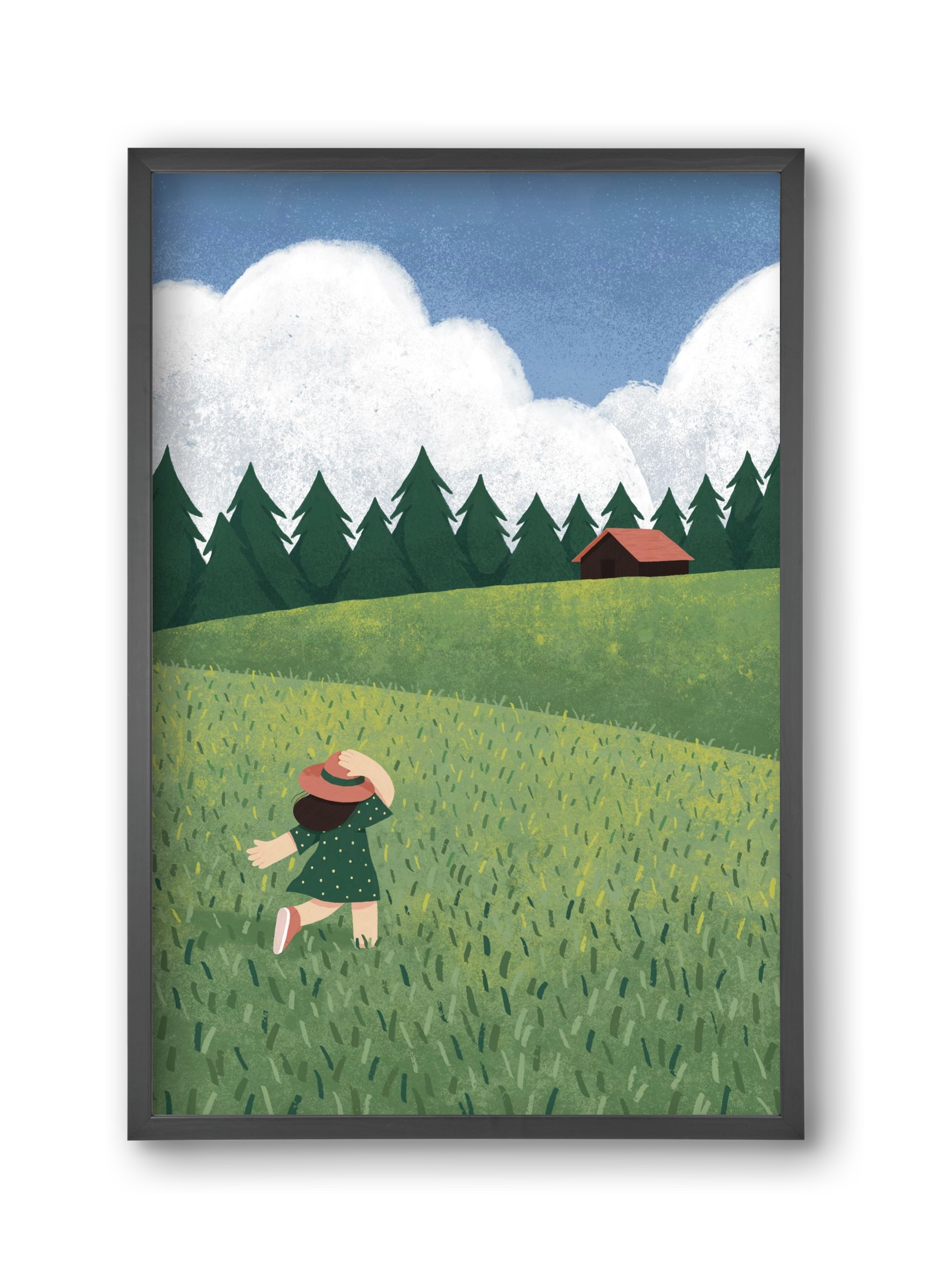 Szabadság, 30x45 cm (30x45 cm), Fekete keret