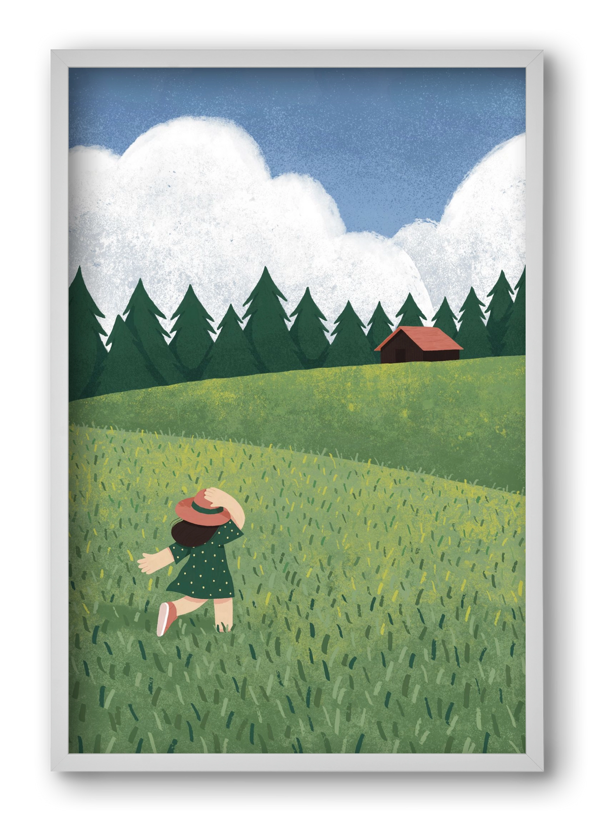 Szabadság, 40x60 cm (40x60 cm), Fehér keret