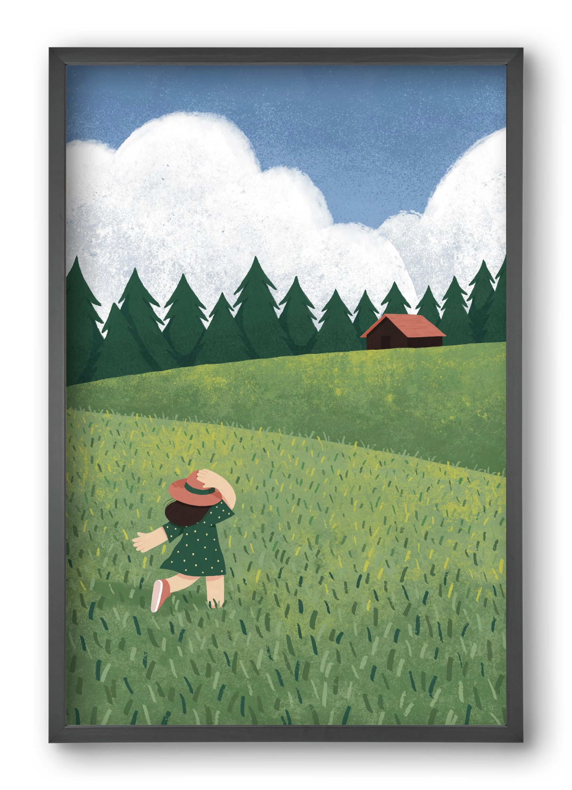 Szabadság, 40x60 cm (40x60 cm), Fekete keret