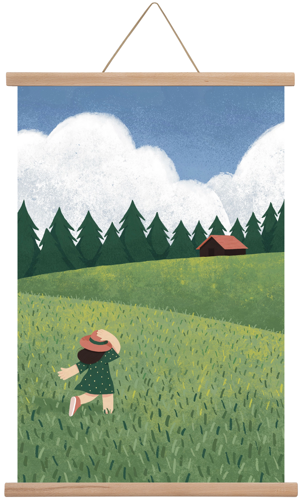 Szabadság, 40x60 cm (40x60 cm), Tölgy akasztó