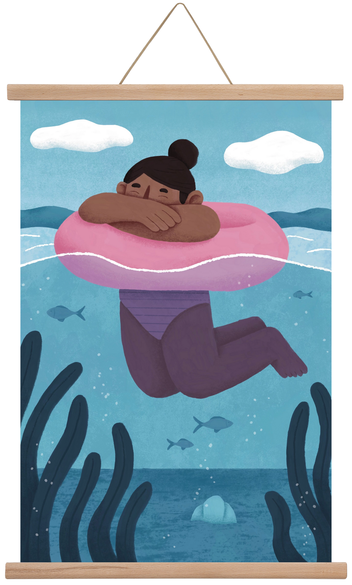 Nyár, 40x60 cm (40x60 cm), Tölgy akasztó