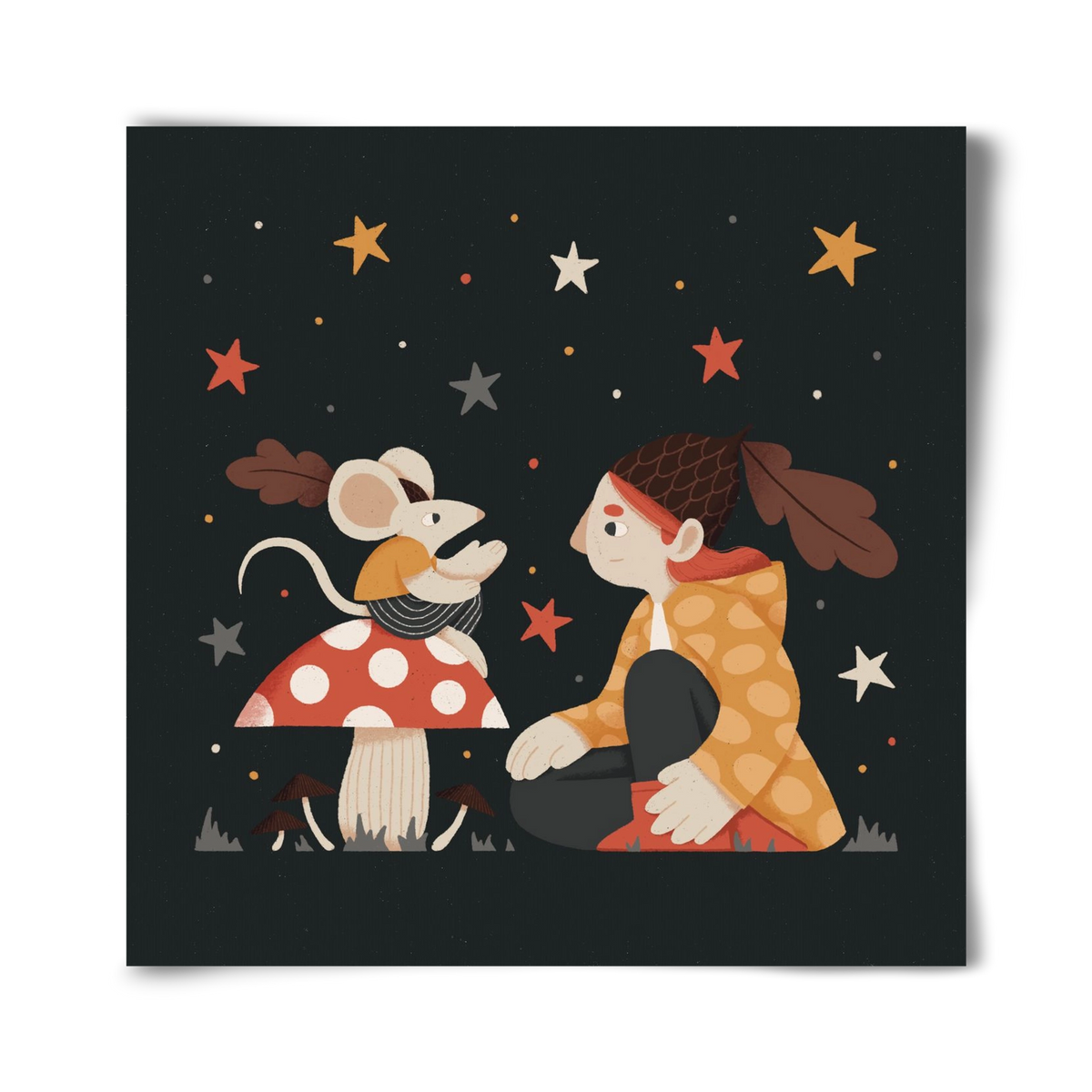 Mese, 40x40 cm, Keret nélkül