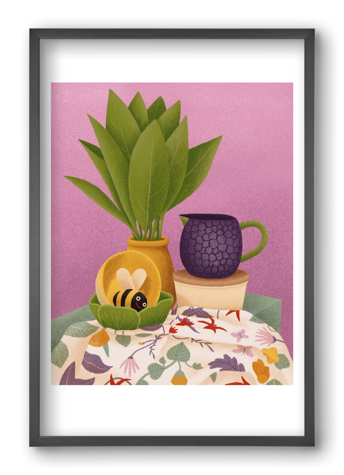 Csendélet, 40x60 cm (40x60 cm), Fekete keret