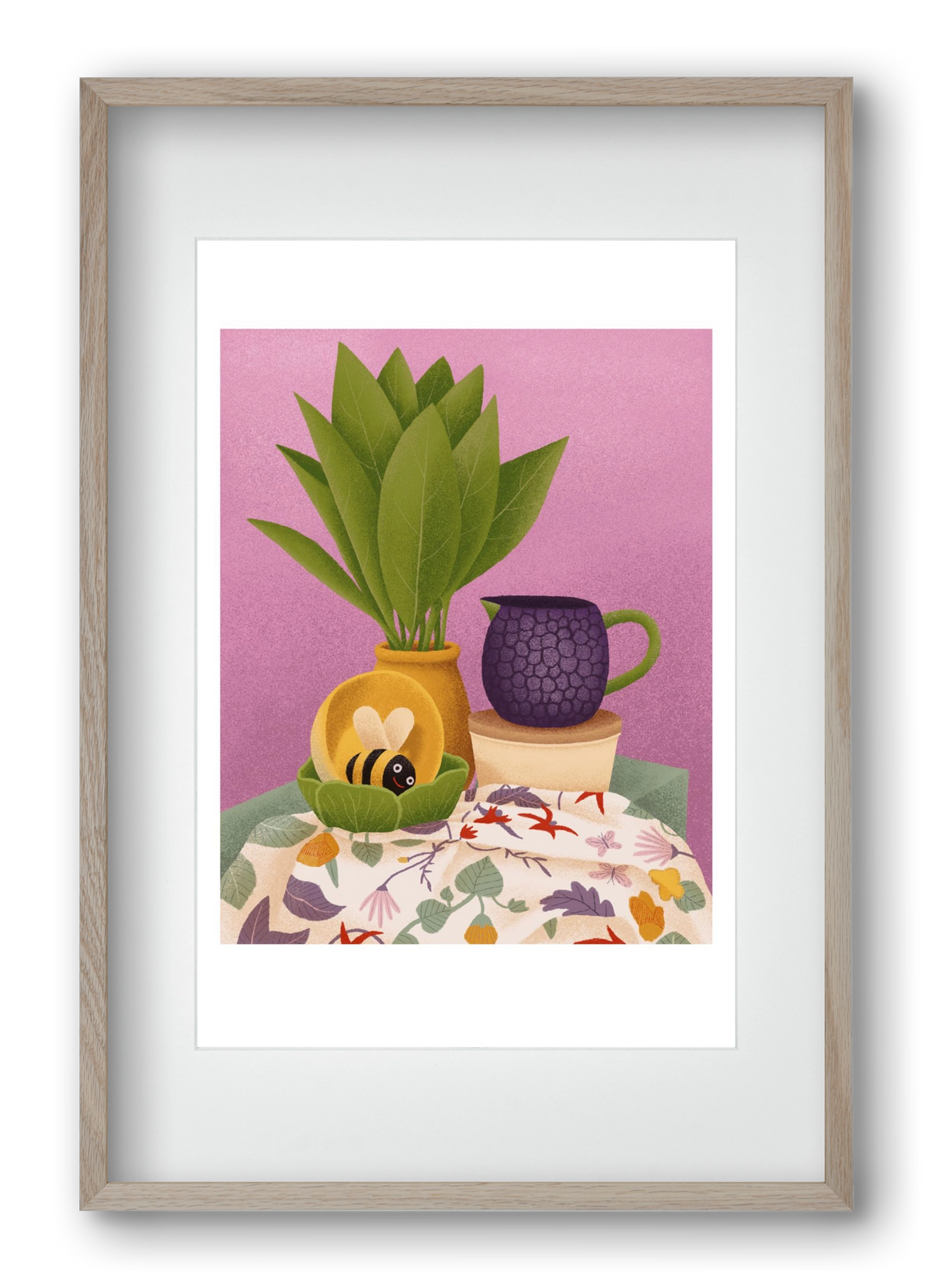 Csendélet, 40x60 cm (30x45 cm), Tölgy keret, paszpartuval