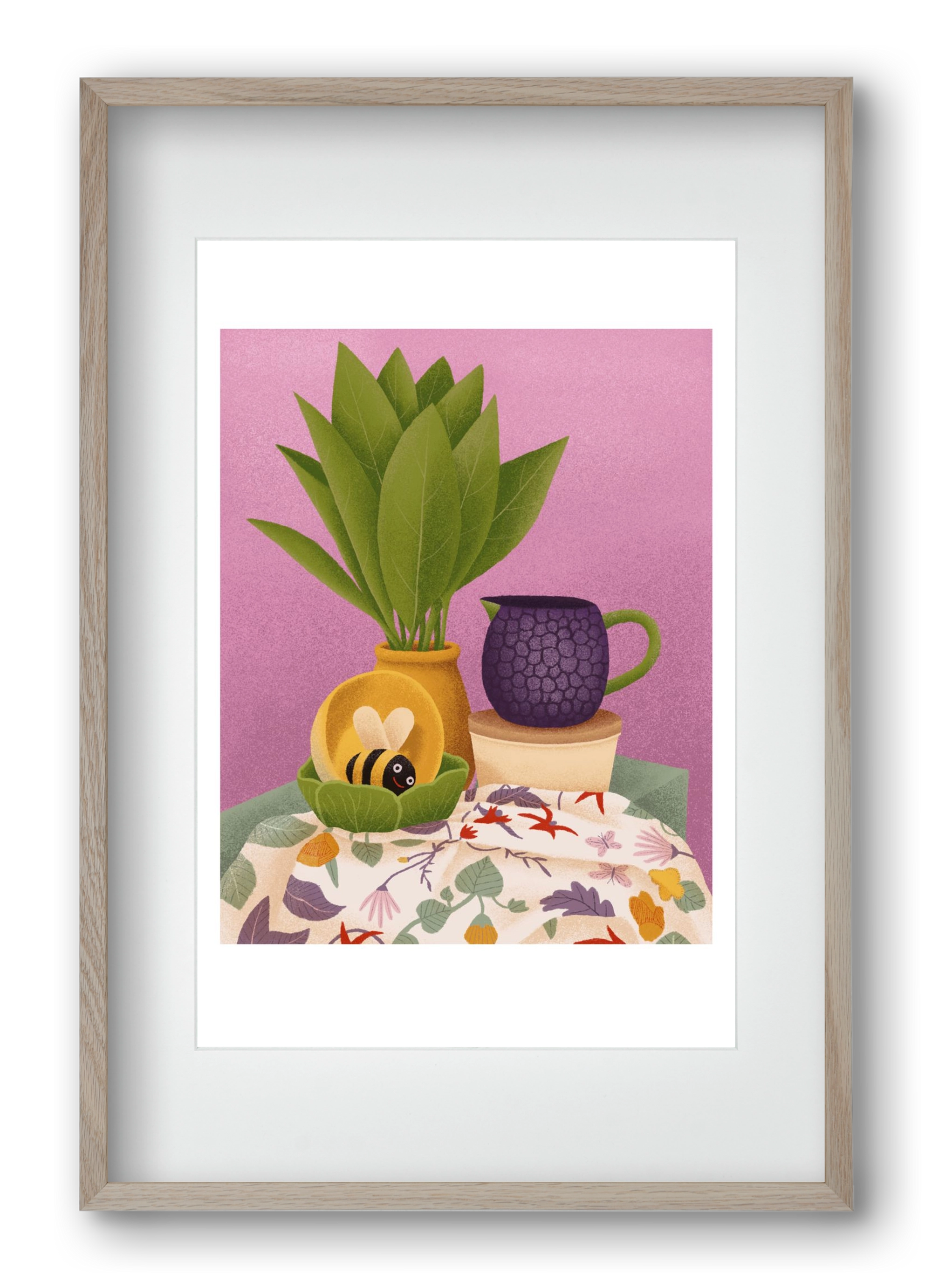 Csendélet, 40x60 cm (30x45 cm), Tölgy keret, paszpartuval