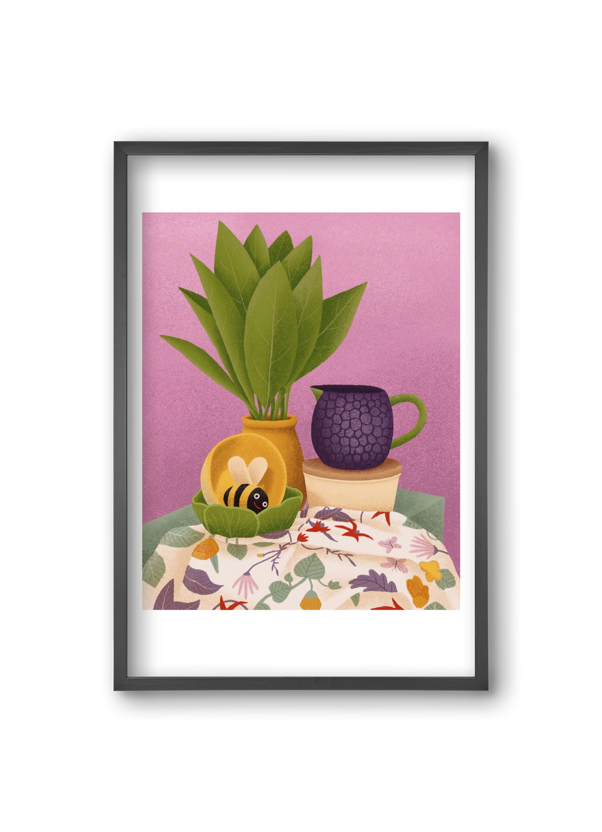 Csendélet, 20x30 cm (20x30 cm), Fekete keret